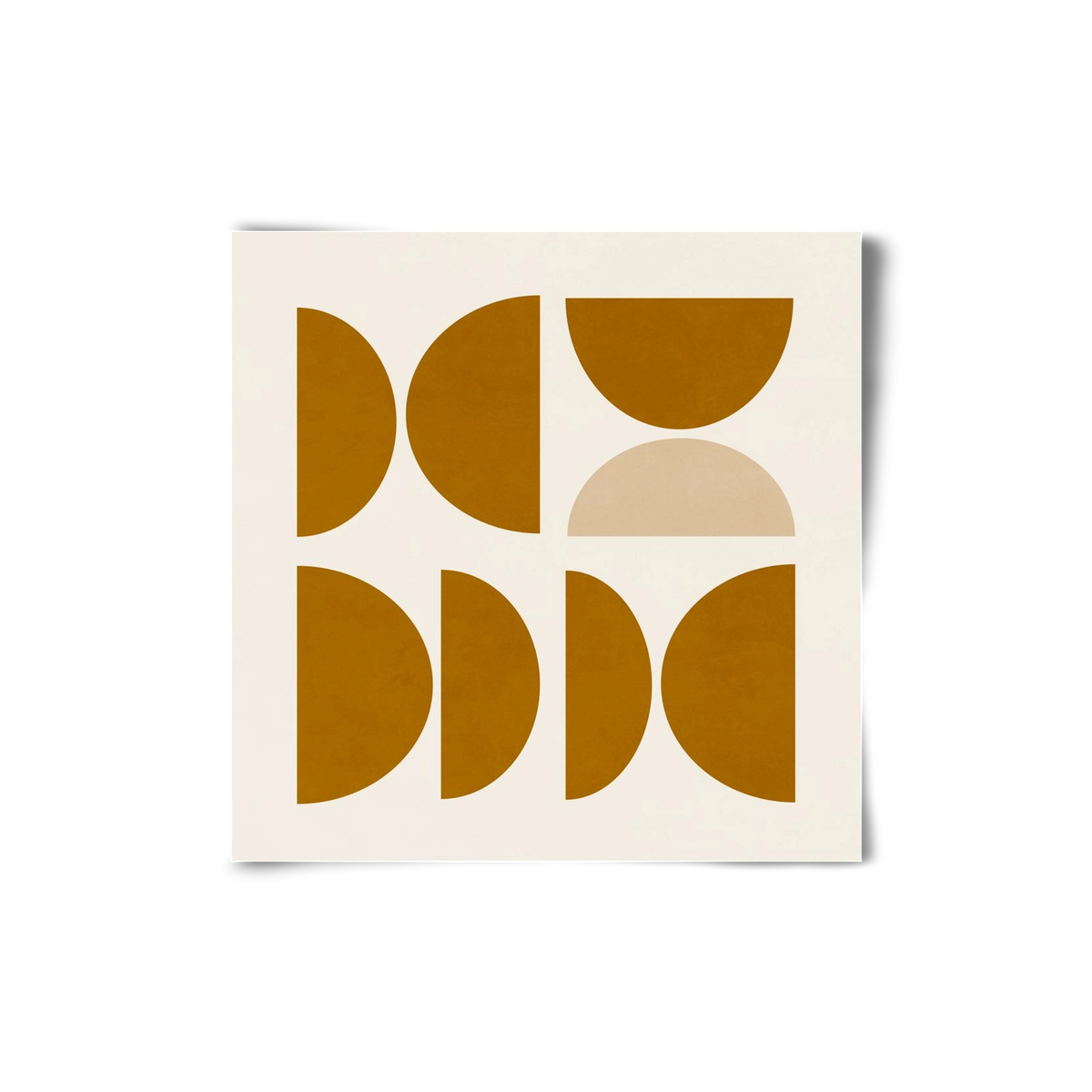 GEOMETRIC ART - YELLOW I, 20x20 cm, Keret nélkül