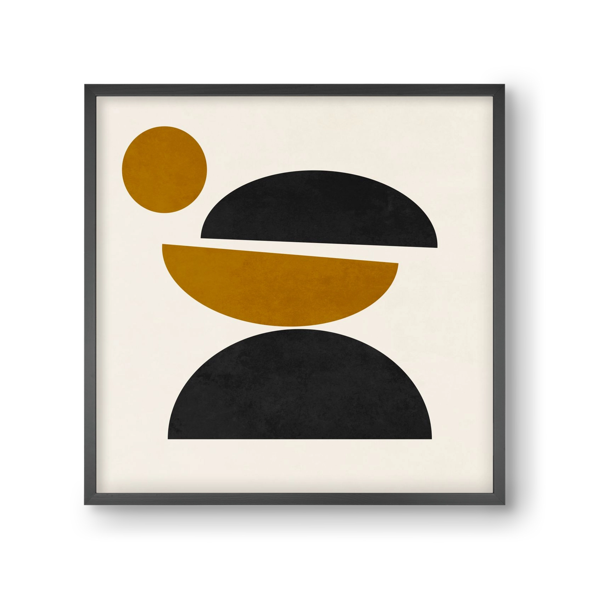 GEOMETRIC SHAPES 9, 30x30 cm (30x30 cm), Fekete keret