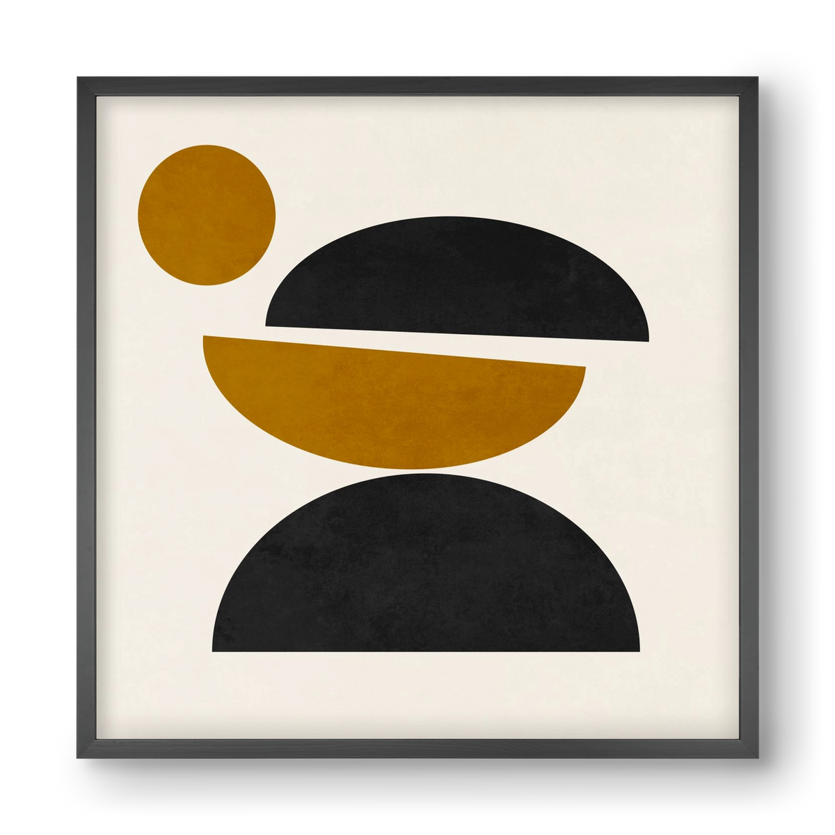 GEOMETRIC SHAPES 9, 40x40 cm (40x40 cm), Fekete keret