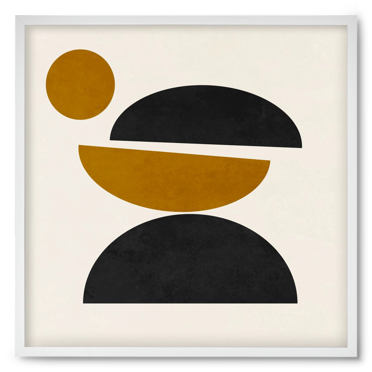 GEOMETRIC SHAPES 9, 50x50 cm (50x50 cm), Fehér keret