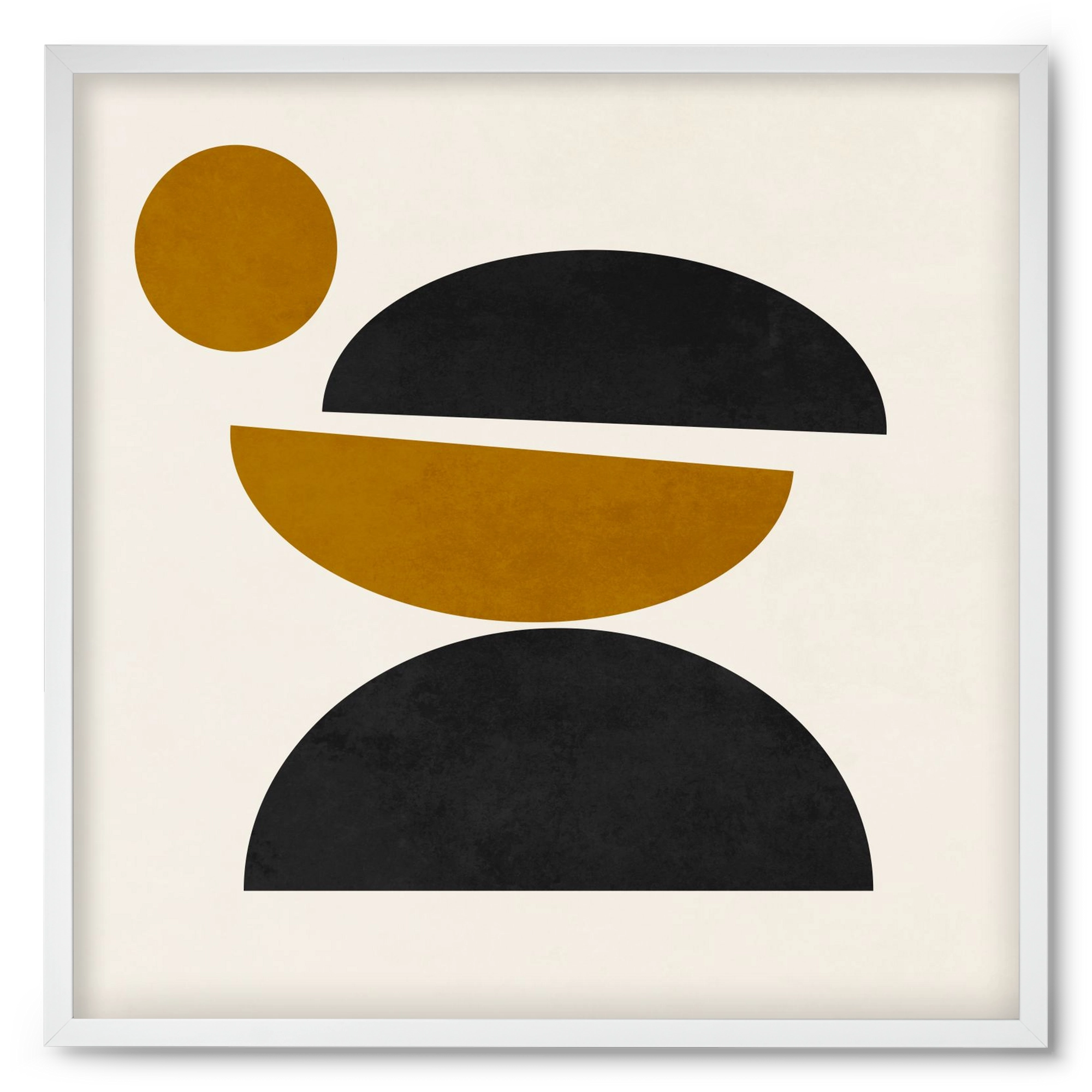 GEOMETRIC SHAPES 9, 50x50 cm (50x50 cm), Fehér keret