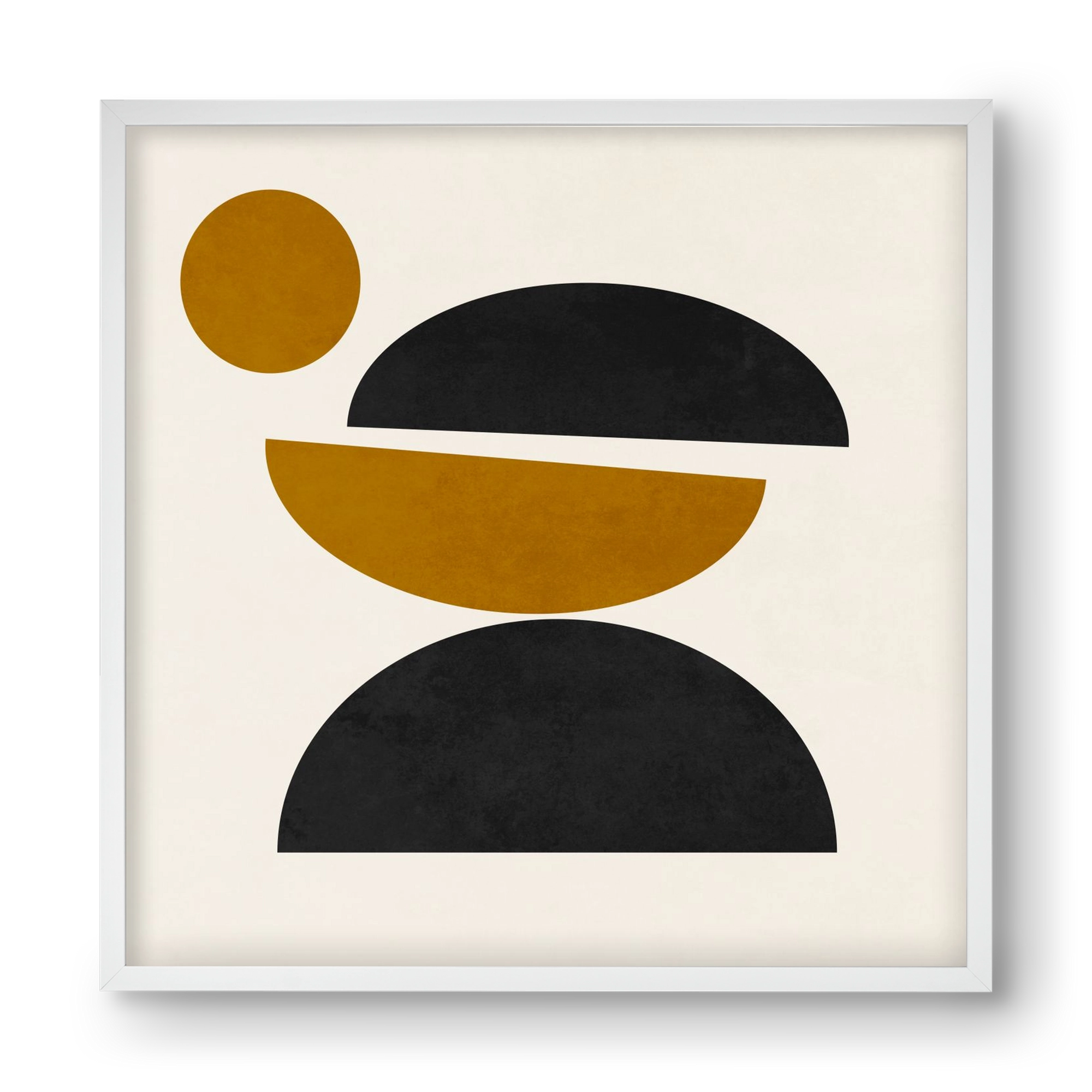 GEOMETRIC SHAPES 9, 40x40 cm (40x40 cm), Fehér keret