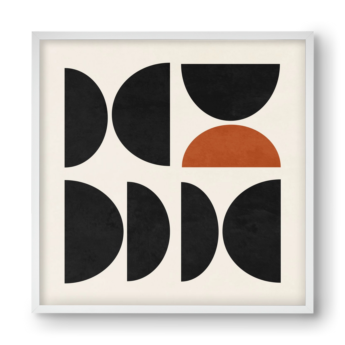 GEOMETRIC SHAPES 10, 40x40 cm (40x40 cm), Fehér keret