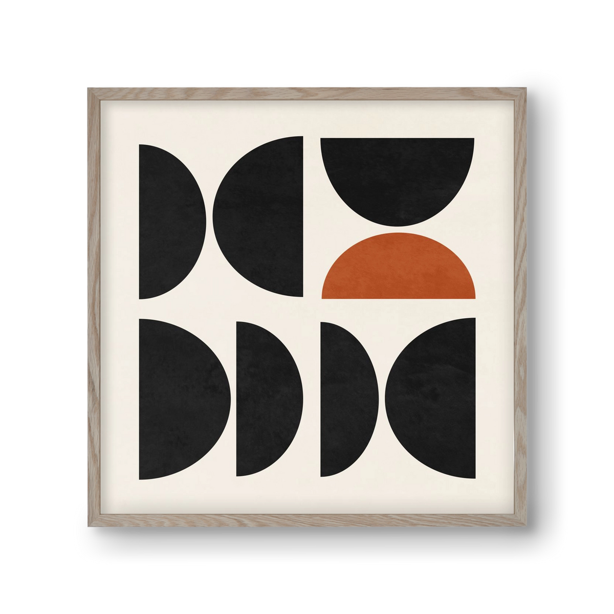 GEOMETRIC SHAPES 10, 30x30 cm (30x30 cm), Tölgy keret