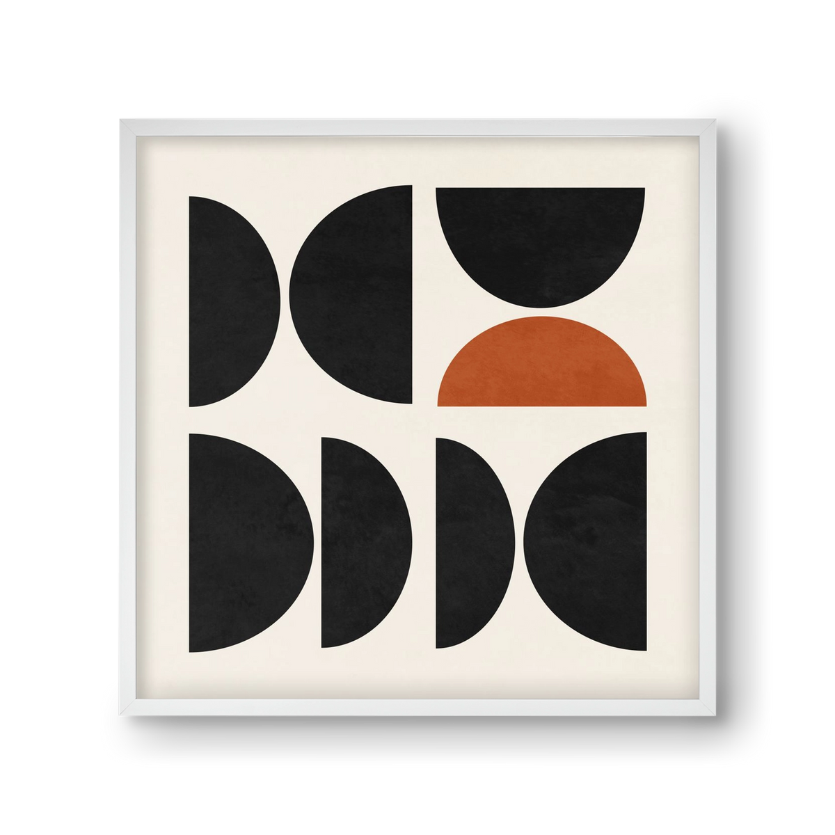 GEOMETRIC SHAPES 10, 30x30 cm (30x30 cm), Fehér keret