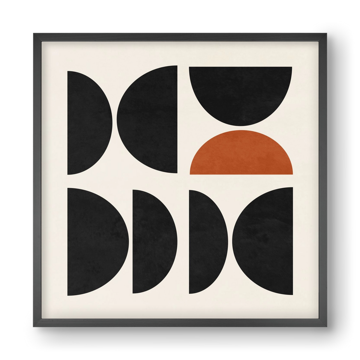 GEOMETRIC SHAPES 10, 40x40 cm (40x40 cm), Fekete keret