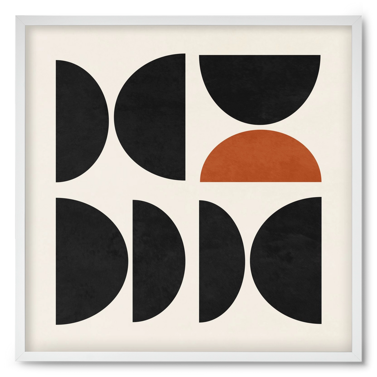 GEOMETRIC SHAPES 10, 50x50 cm (50x50 cm), Fehér keret