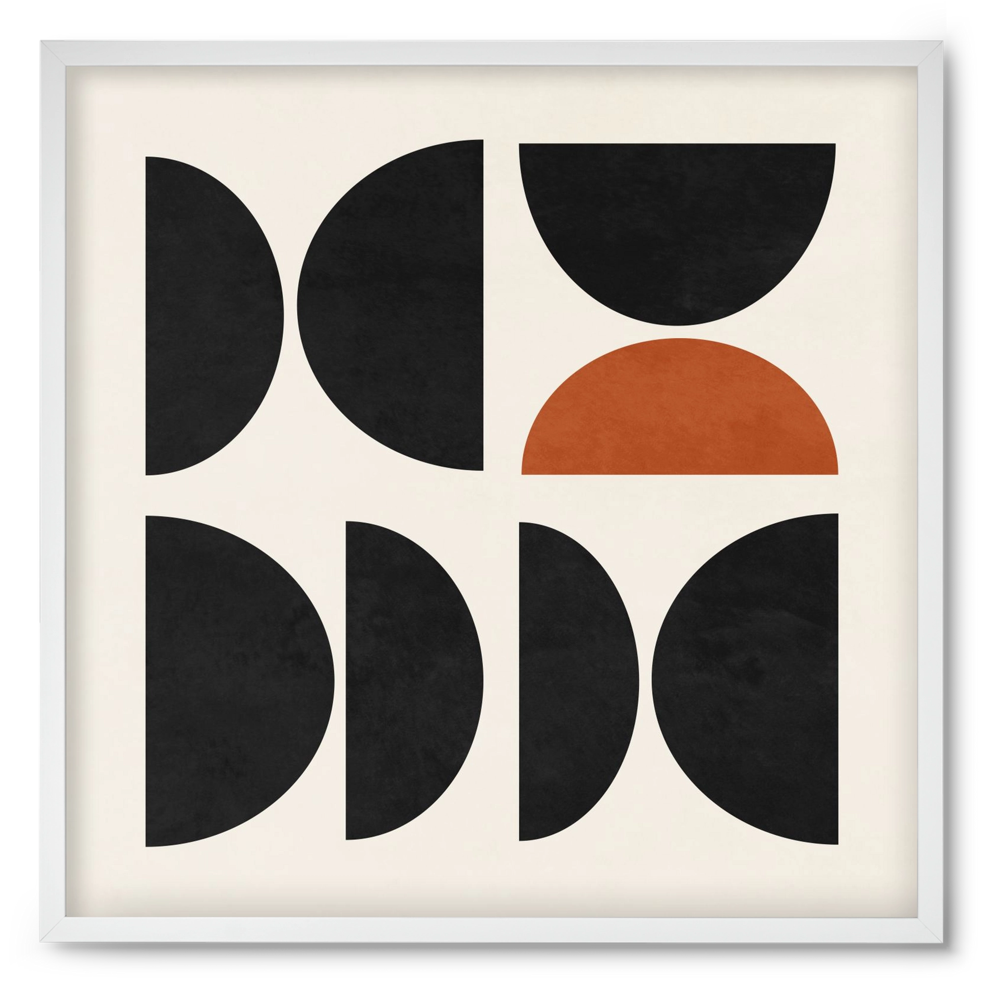 GEOMETRIC SHAPES 10, 50x50 cm (50x50 cm), Fehér keret