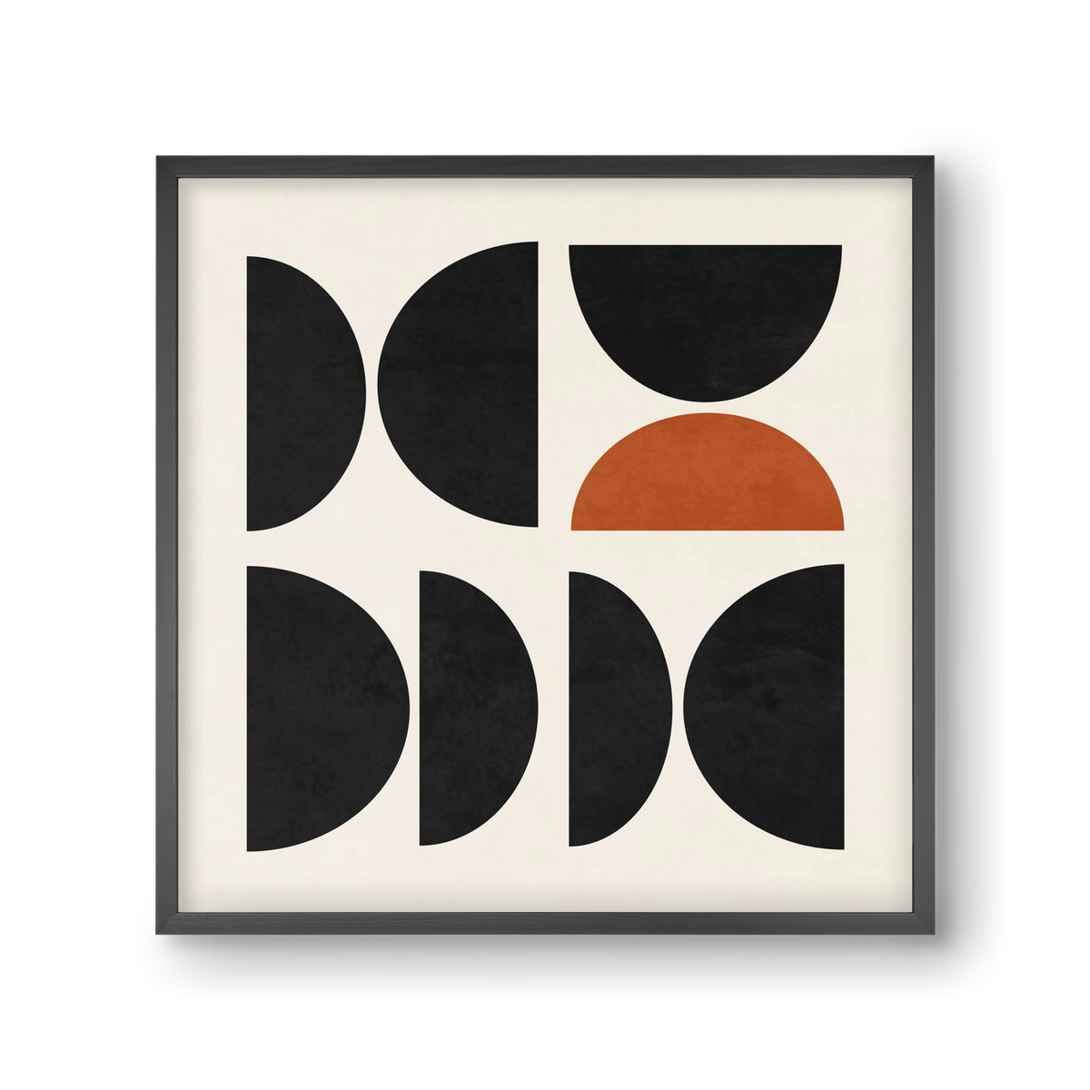 GEOMETRIC SHAPES 10, 30x30 cm (30x30 cm), Fekete keret