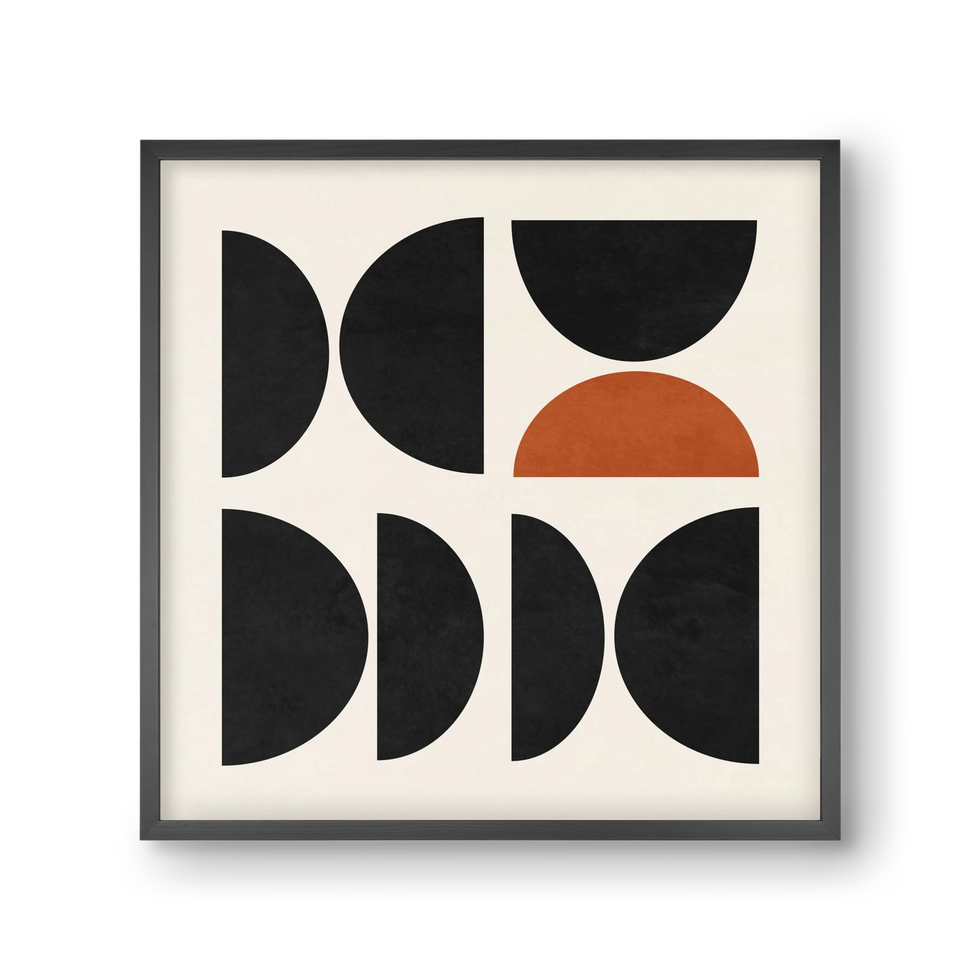 GEOMETRIC SHAPES 10, 30x30 cm (30x30 cm), Fekete keret