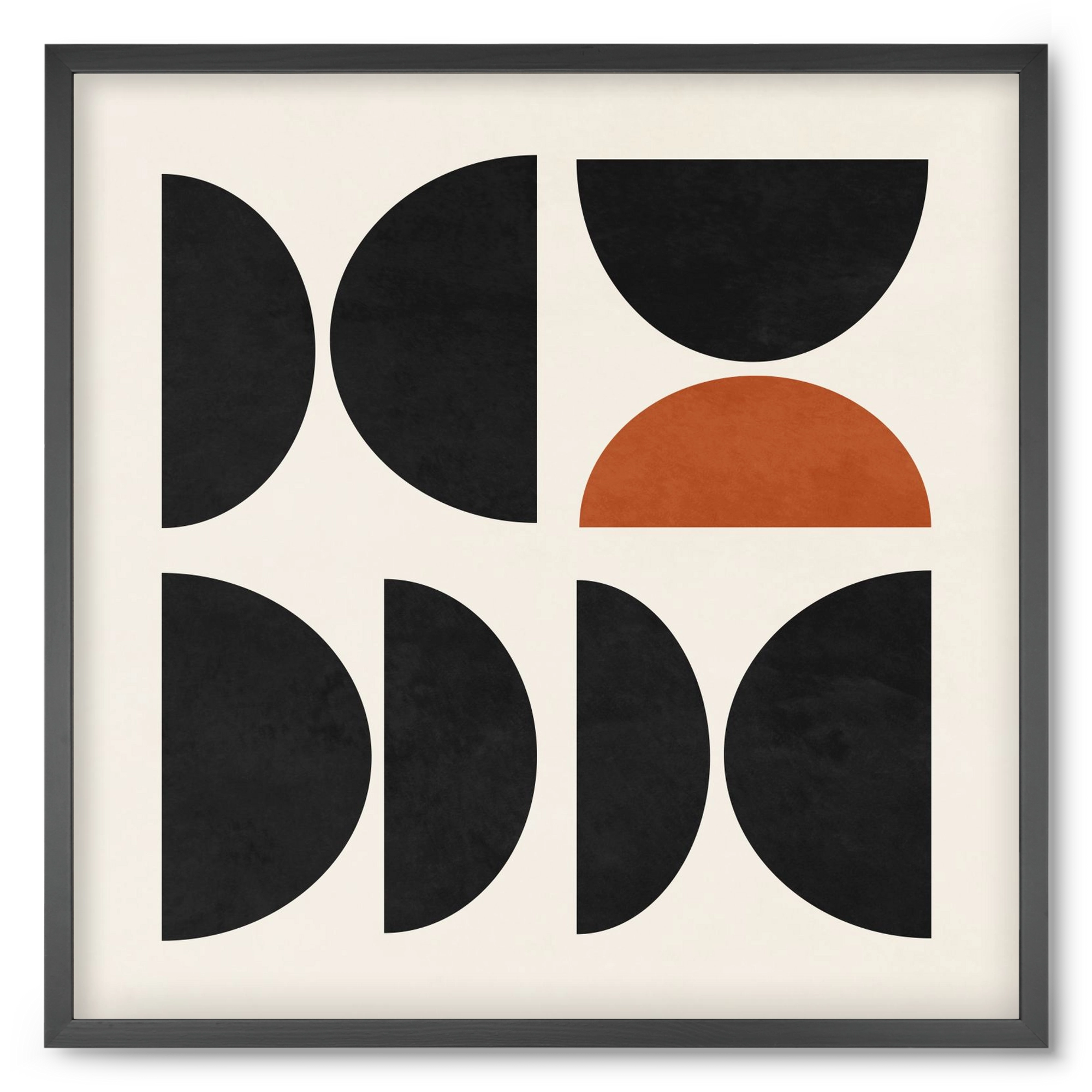 GEOMETRIC SHAPES 10, 50x50 cm (50x50 cm), Fekete keret