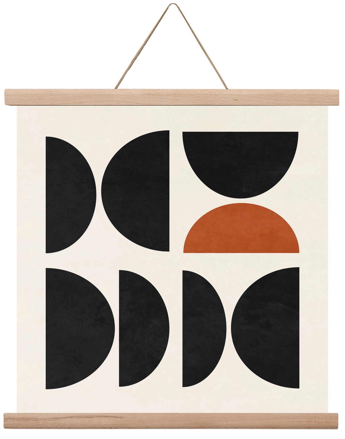 GEOMETRIC SHAPES 10, 40x40 cm (40x40 cm), Tölgy akasztó