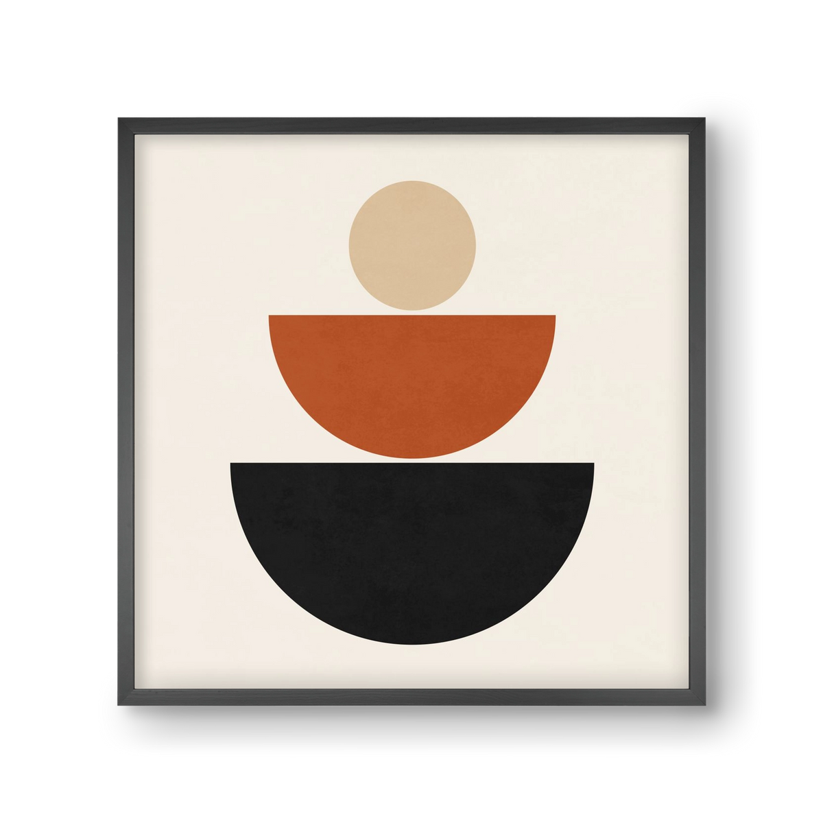 GEOMETRIC SHAPES 6, 30x30 cm (30x30 cm), Fekete keret