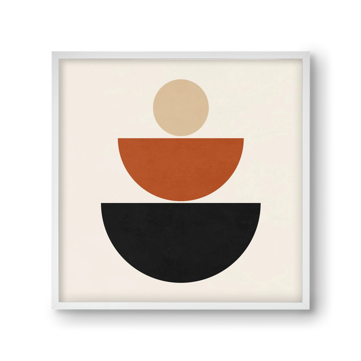 GEOMETRIC SHAPES 6, 30x30 cm (30x30 cm), Fehér keret