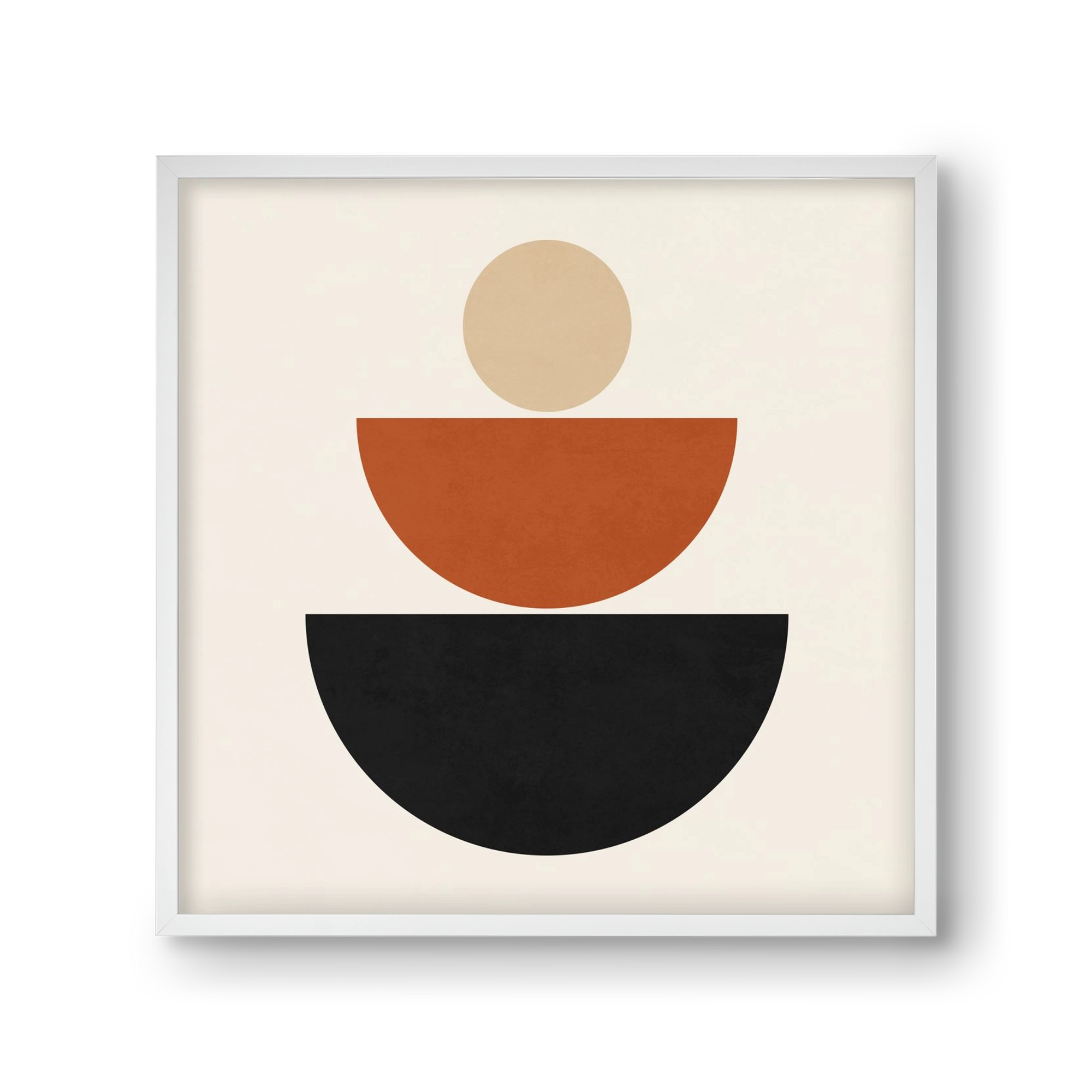 GEOMETRIC SHAPES 6, 30x30 cm (30x30 cm), Fehér keret