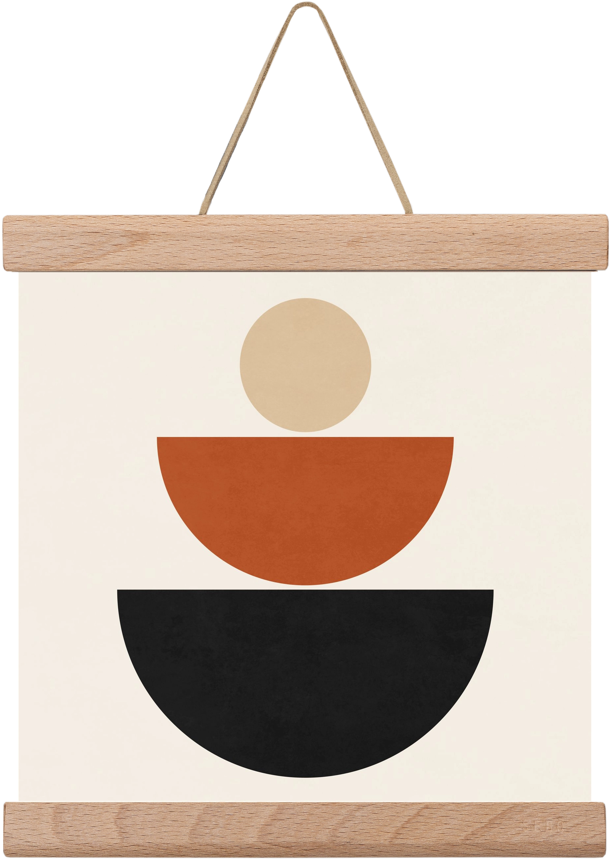 GEOMETRIC SHAPES 6, 20x20 cm (20x20 cm), Tölgy akasztó