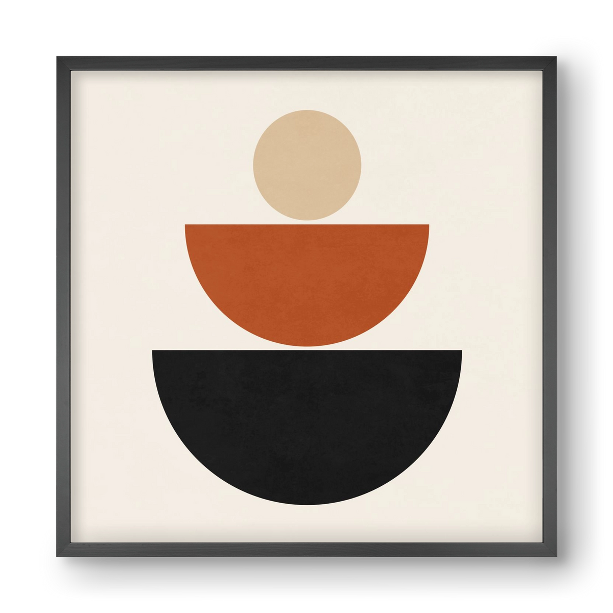 GEOMETRIC SHAPES 6, 40x40 cm (40x40 cm), Fekete keret