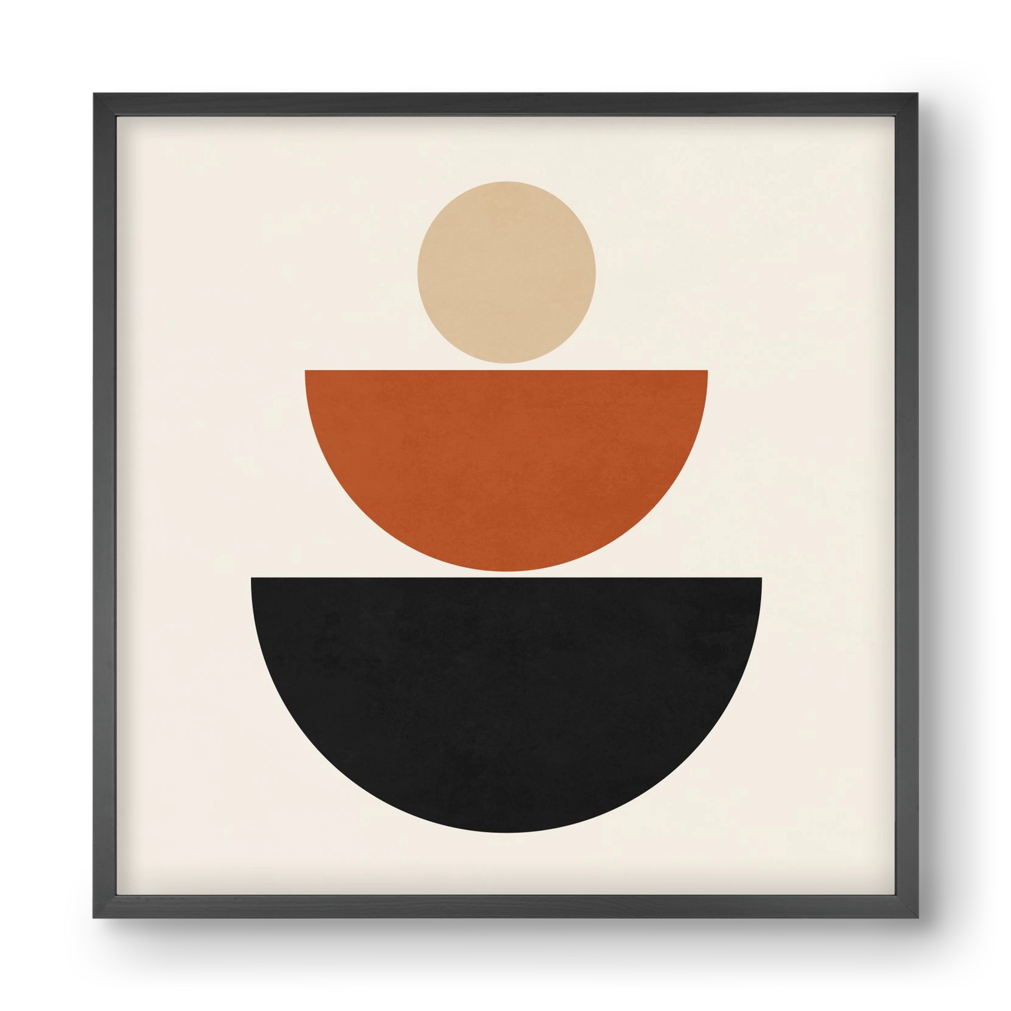 GEOMETRIC SHAPES 6, 40x40 cm (40x40 cm), Fekete keret