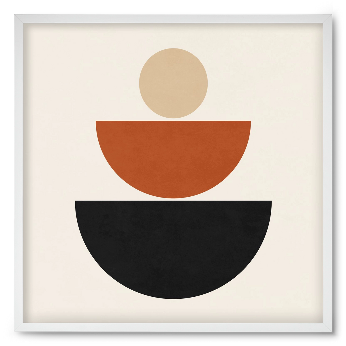 GEOMETRIC SHAPES 6, 50x50 cm (50x50 cm), Fehér keret