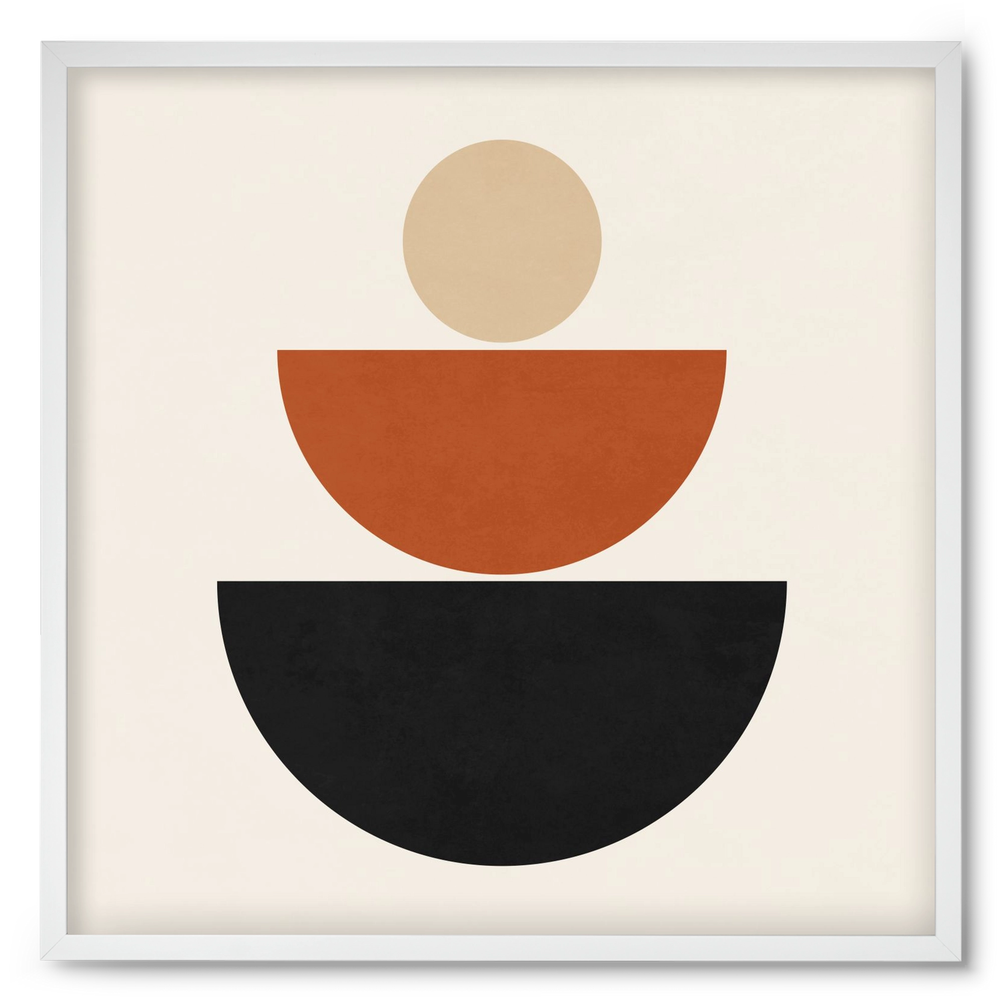 GEOMETRIC SHAPES 6, 50x50 cm (50x50 cm), Fehér keret