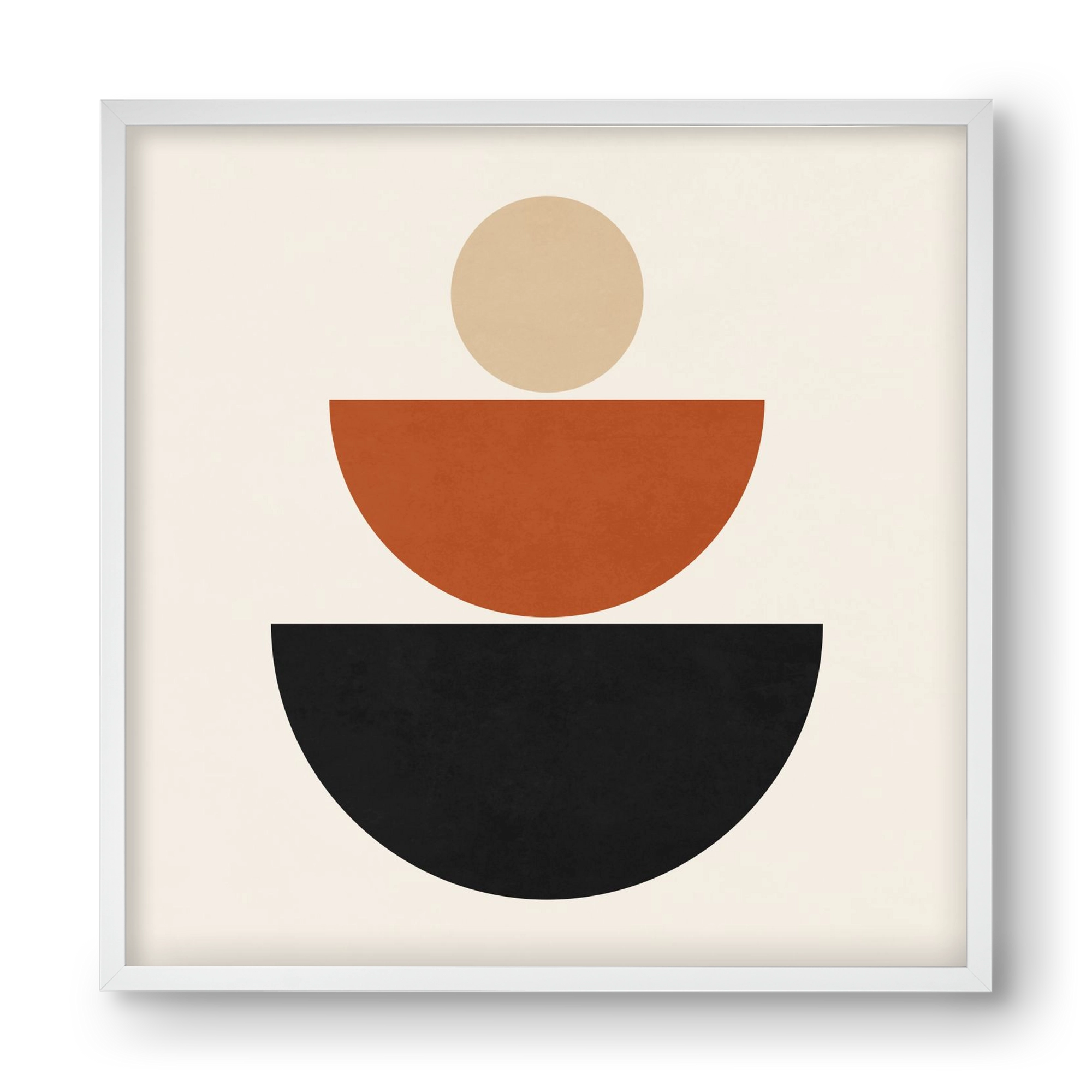 GEOMETRIC SHAPES 6, 40x40 cm (40x40 cm), Fehér keret