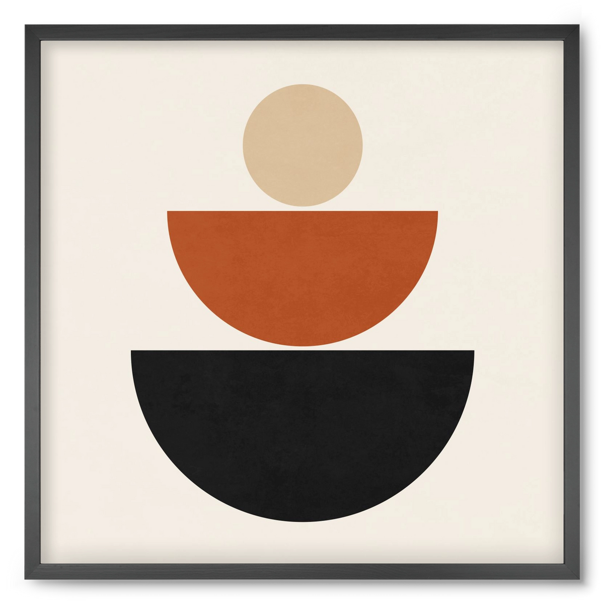 GEOMETRIC SHAPES 6, 50x50 cm (50x50 cm), Fekete keret