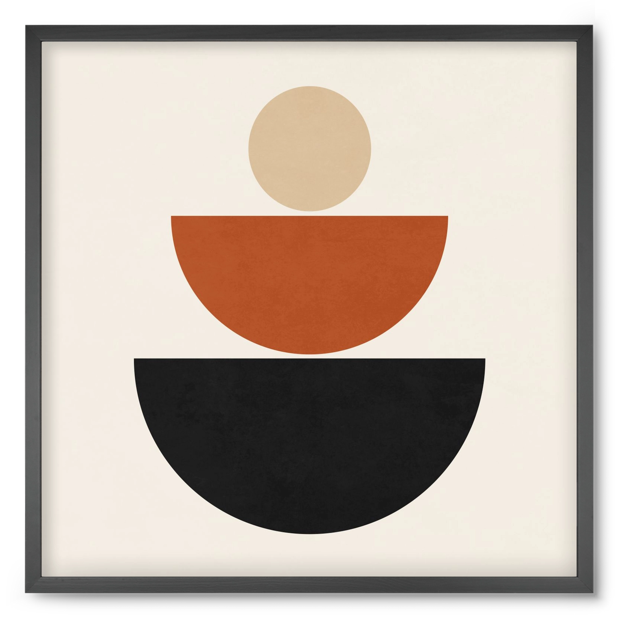 GEOMETRIC SHAPES 6, 50x50 cm (50x50 cm), Fekete keret