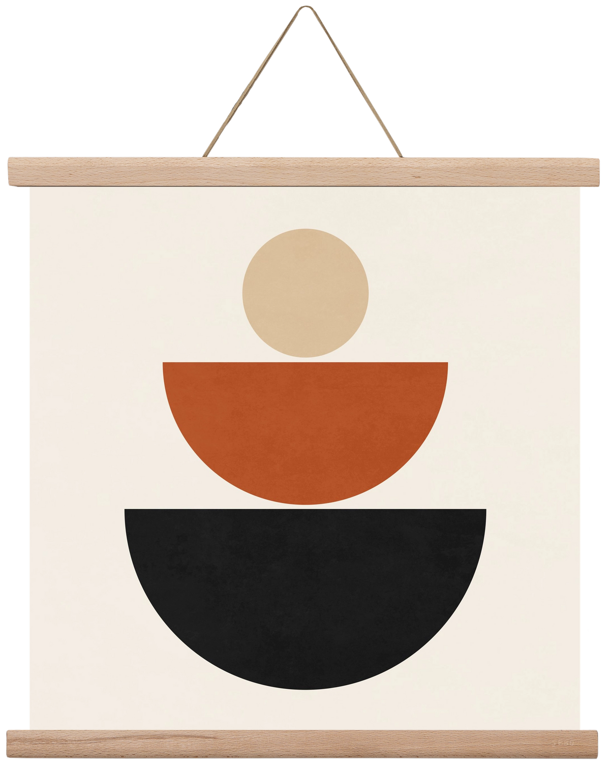 GEOMETRIC SHAPES 6, 40x40 cm (40x40 cm), Tölgy akasztó