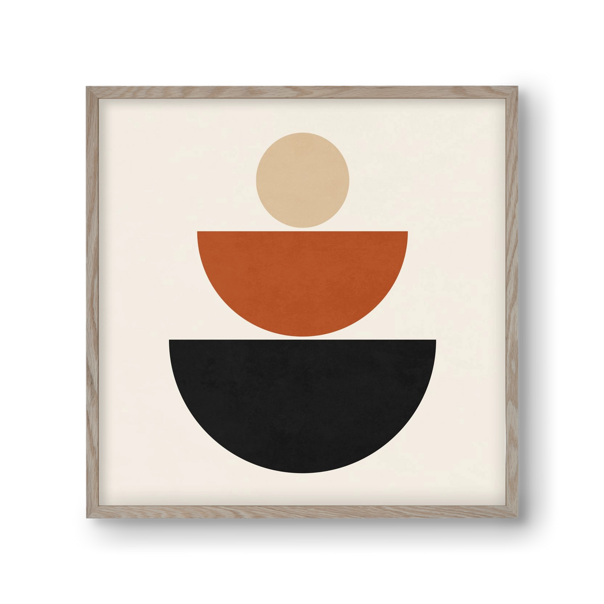 GEOMETRIC SHAPES 6, 30x30 cm (30x30 cm), Tölgy keret