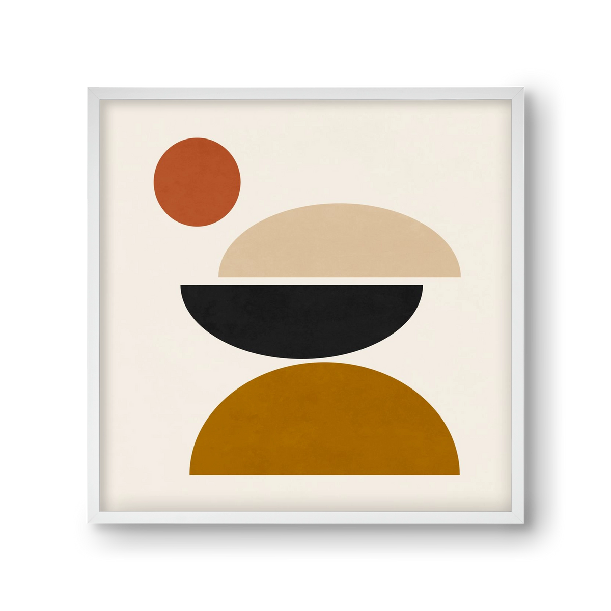 GEOMETRIC SHAPES 5, 30x30 cm (30x30 cm), Fehér keret