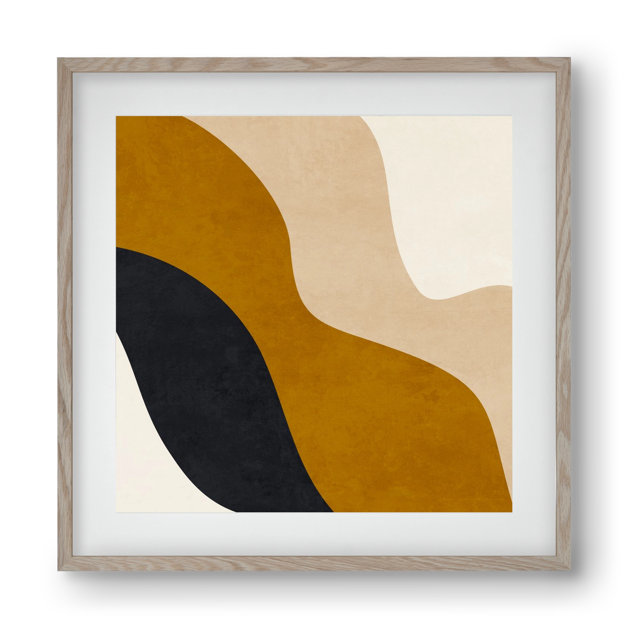 ABSTRACT ART 14, 40x40 cm (30x30 cm), Tölgy keret, paszpartuval