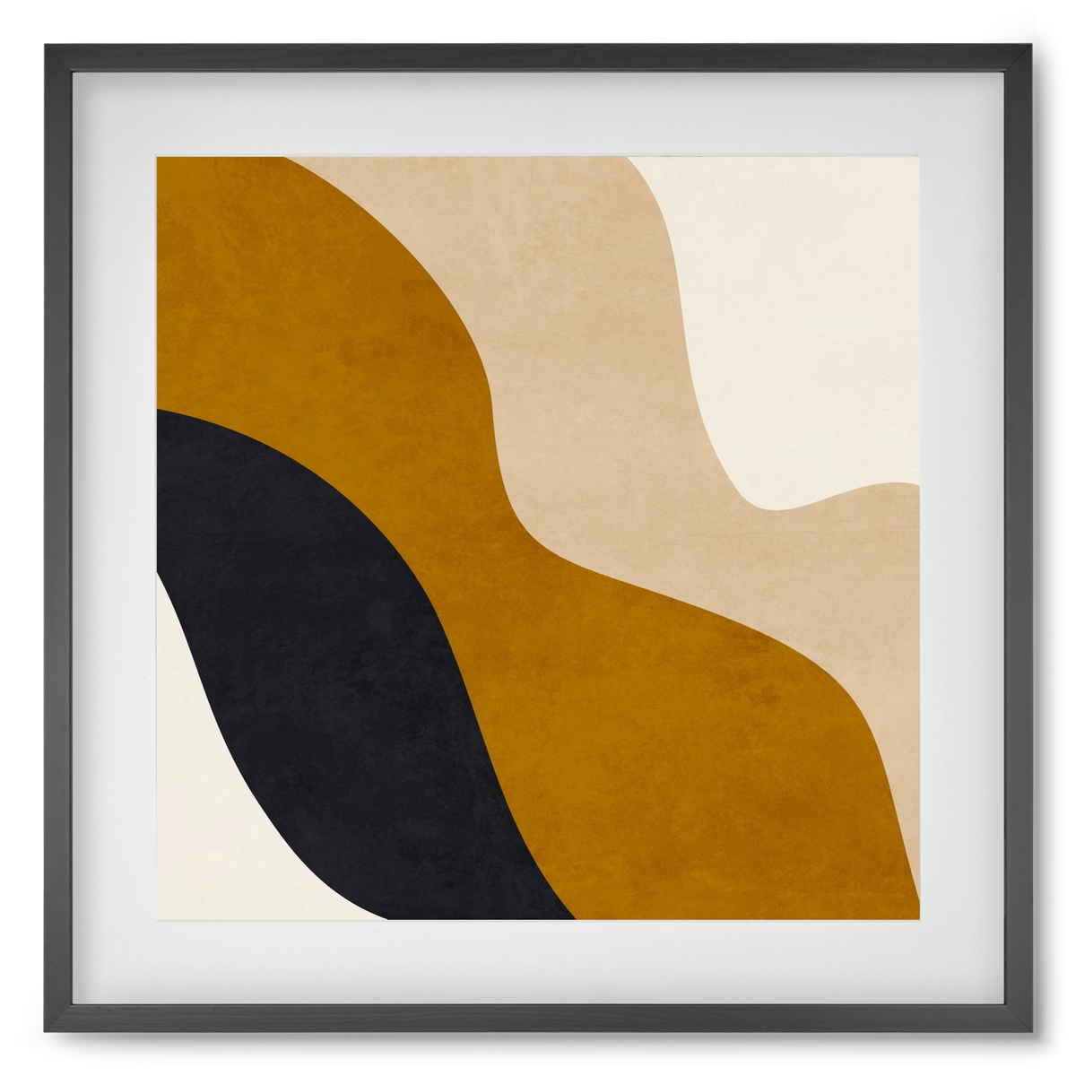 ABSTRACT ART 14, 50x50 cm (40x40 cm), Fekete keret, paszpartuval