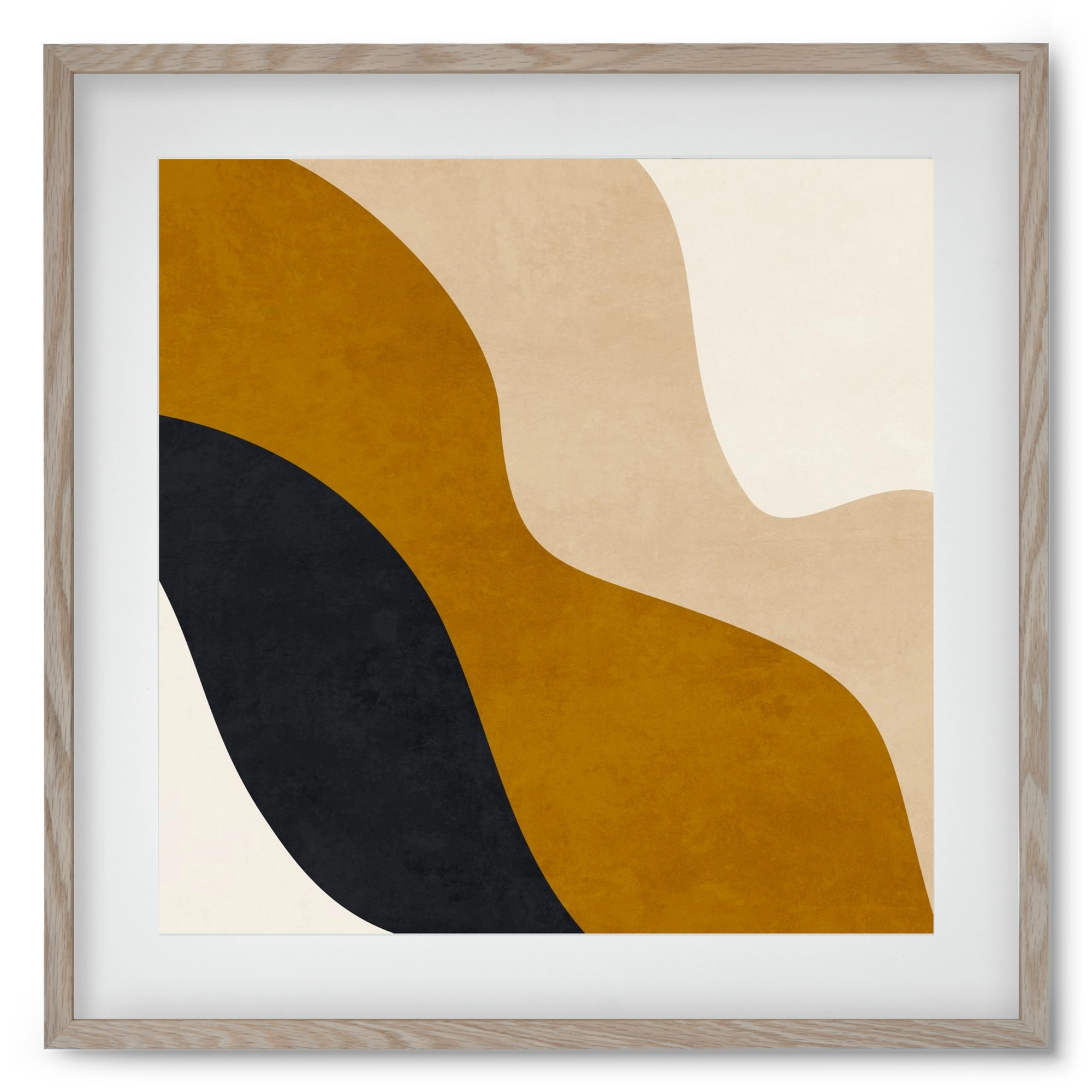 ABSTRACT ART 14, 50x50 cm (40x40 cm), Tölgy keret, paszpartuval