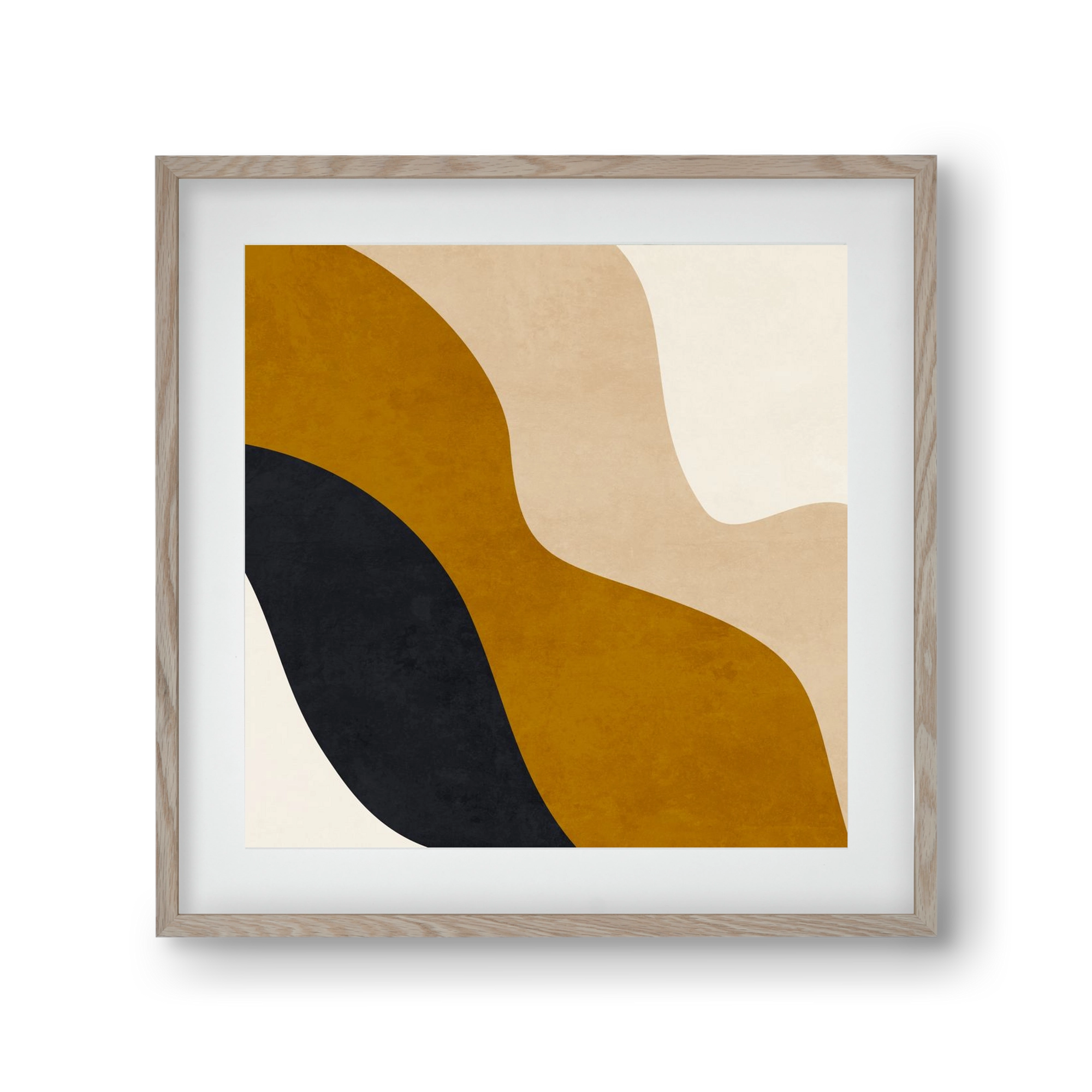 ABSTRACT ART 14, 30x30 cm (20x20 cm), Tölgy keret, paszpartuval