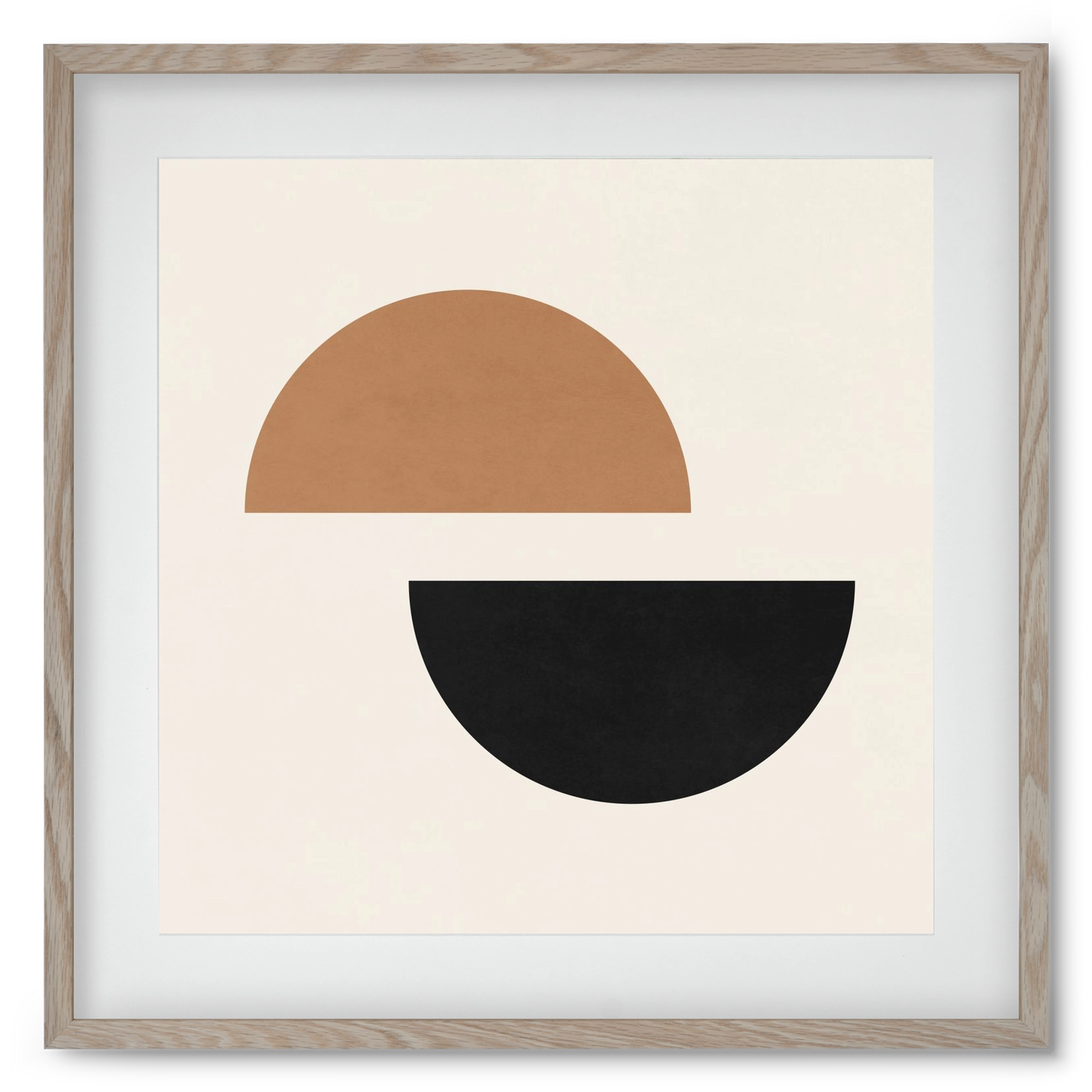 ABSTRACT ART 8, 50x50 cm (40x40 cm), Tölgy keret, paszpartuval