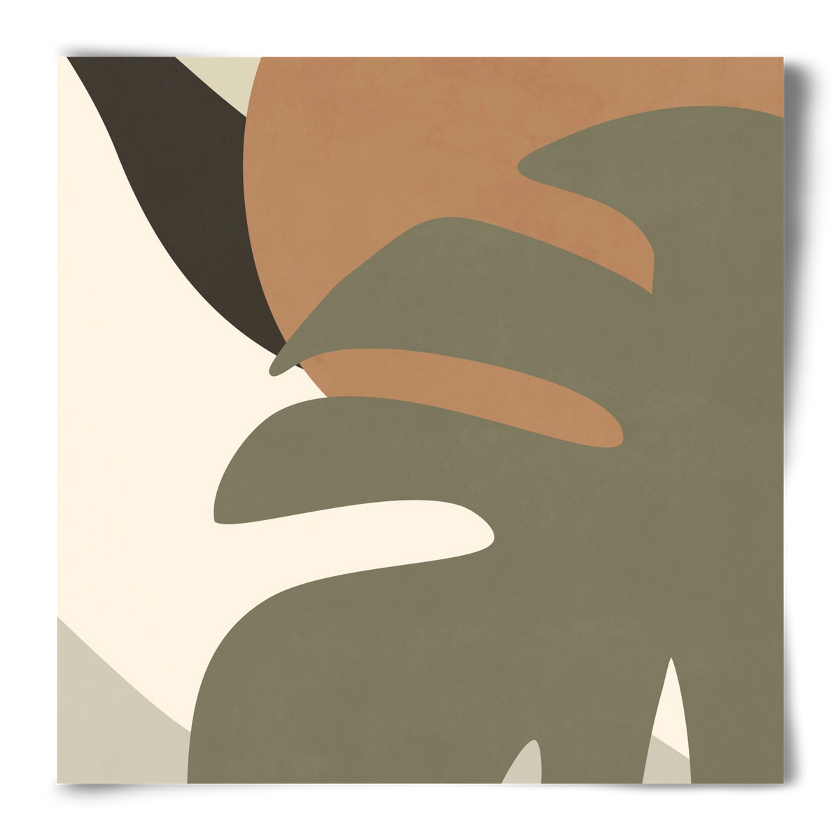 MINIMALIST TROPICAL PLANT , 50x50 cm, Keret nélkül