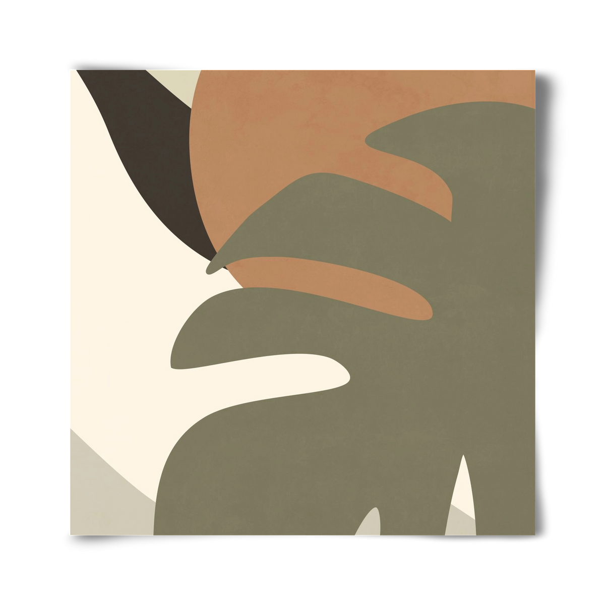 MINIMALIST TROPICAL PLANT , 40x40 cm, Keret nélkül