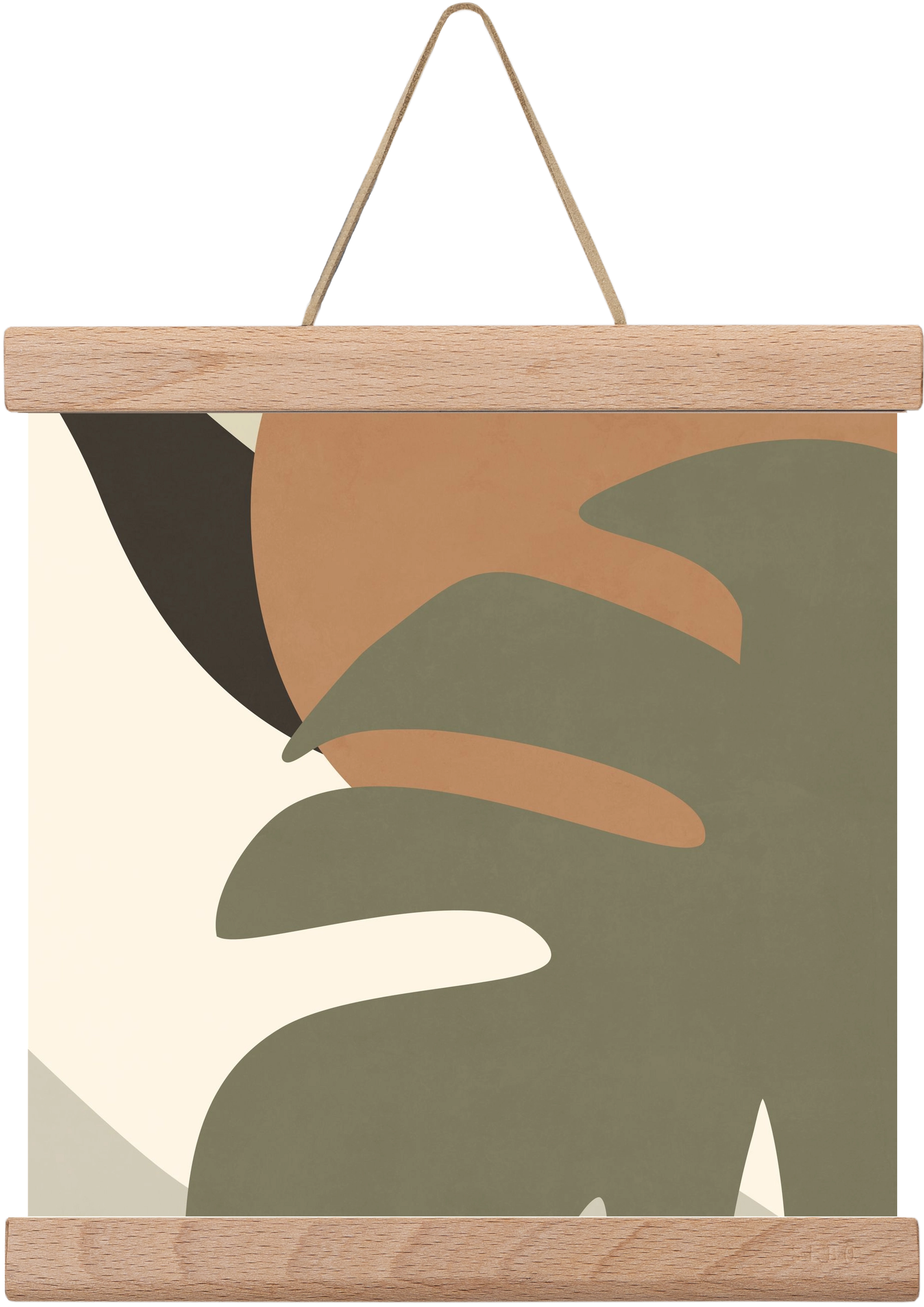 MINIMALIST TROPICAL PLANT , 20x20 cm (20x20 cm), Tölgy akasztó