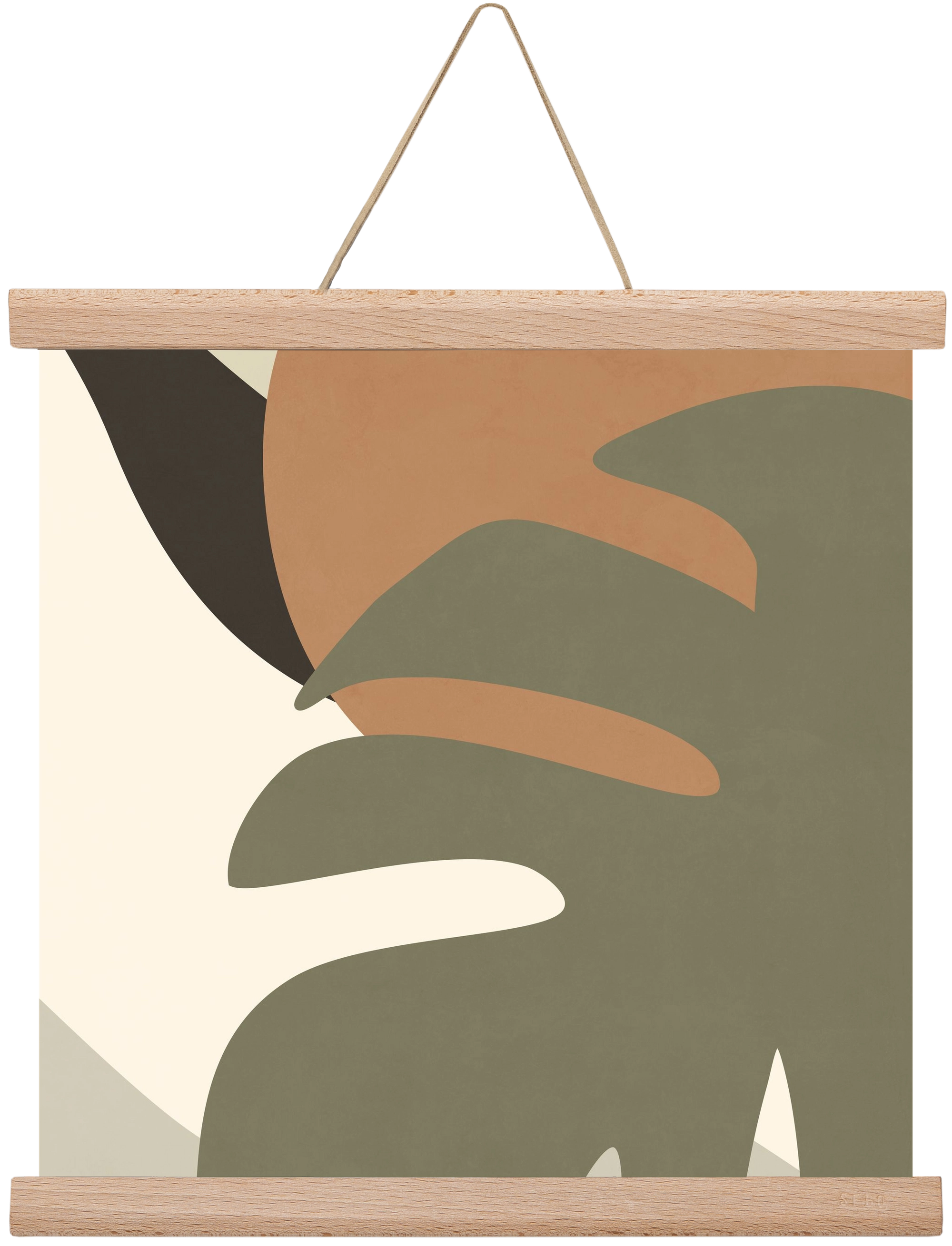 MINIMALIST TROPICAL PLANT , 30x30 cm (30x30 cm), Tölgy akasztó