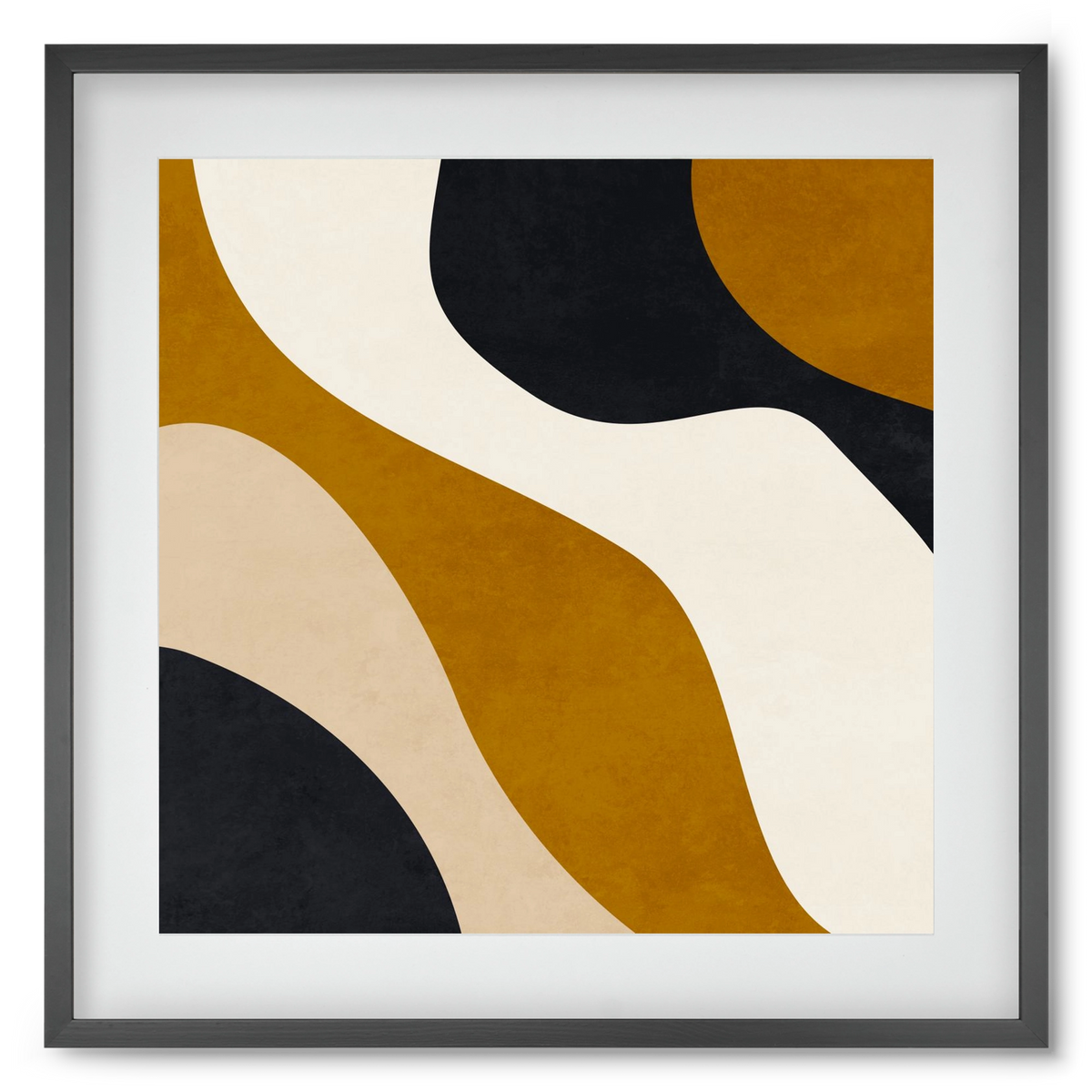 ABSTRACT ART 15, 50x50 cm (40x40 cm), Fekete keret, paszpartuval