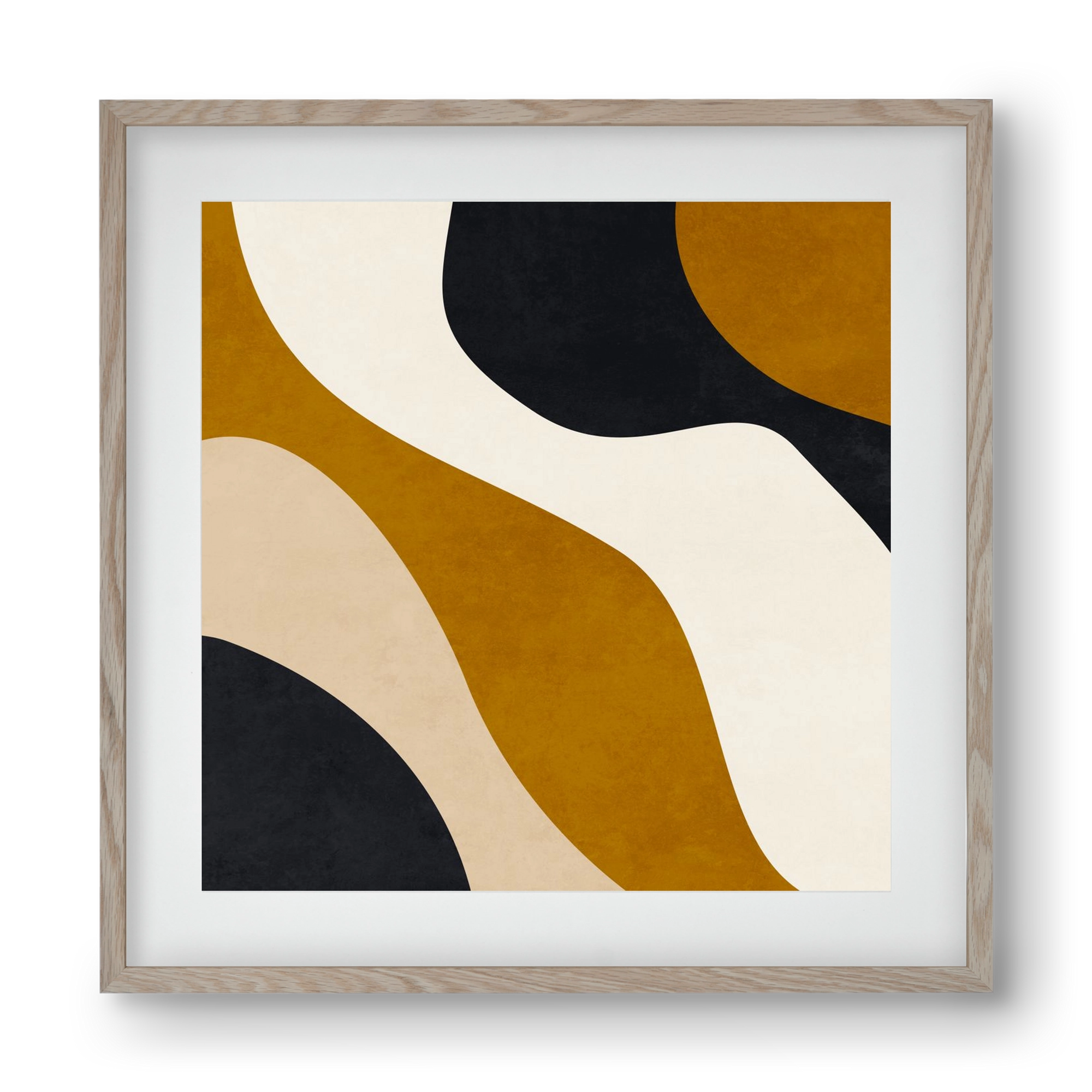 ABSTRACT ART 15, 40x40 cm (30x30 cm), Tölgy keret, paszpartuval