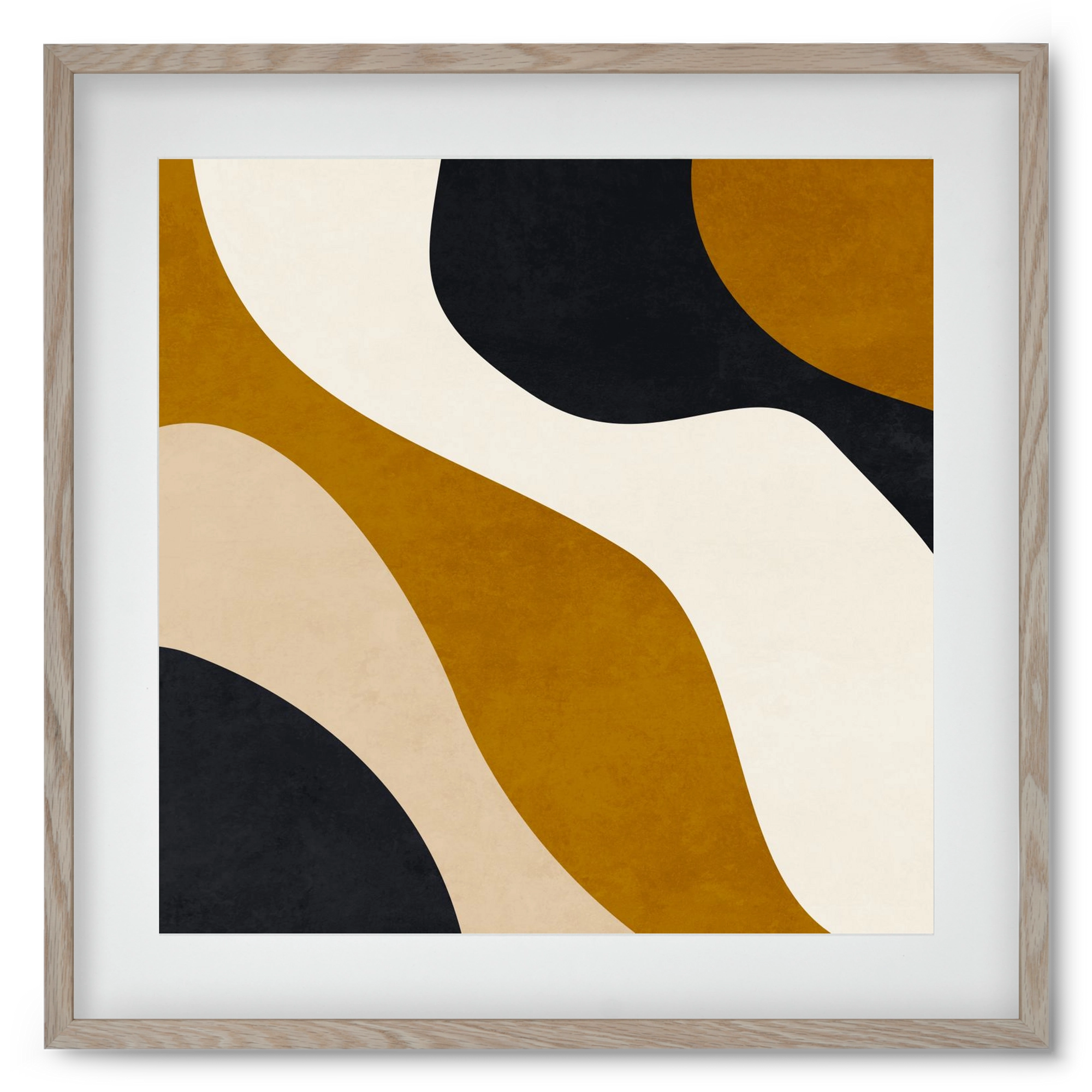 ABSTRACT ART 15, 50x50 cm (40x40 cm), Tölgy keret, paszpartuval