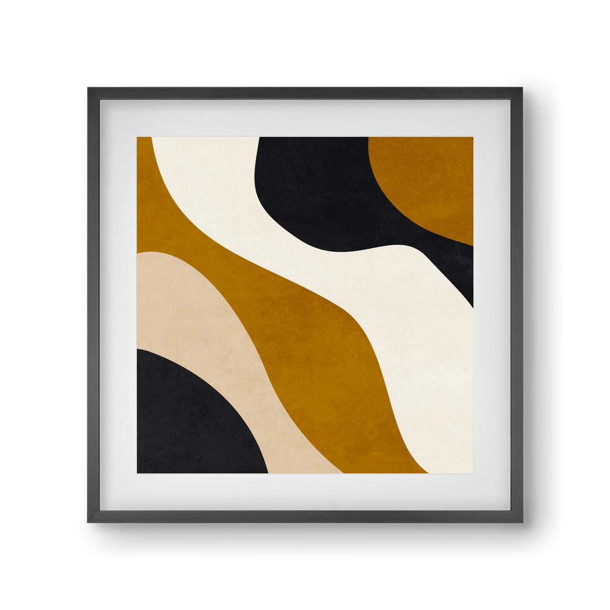 ABSTRACT ART 15, 30x30 cm (20x20 cm), Fekete keret, paszpartuval