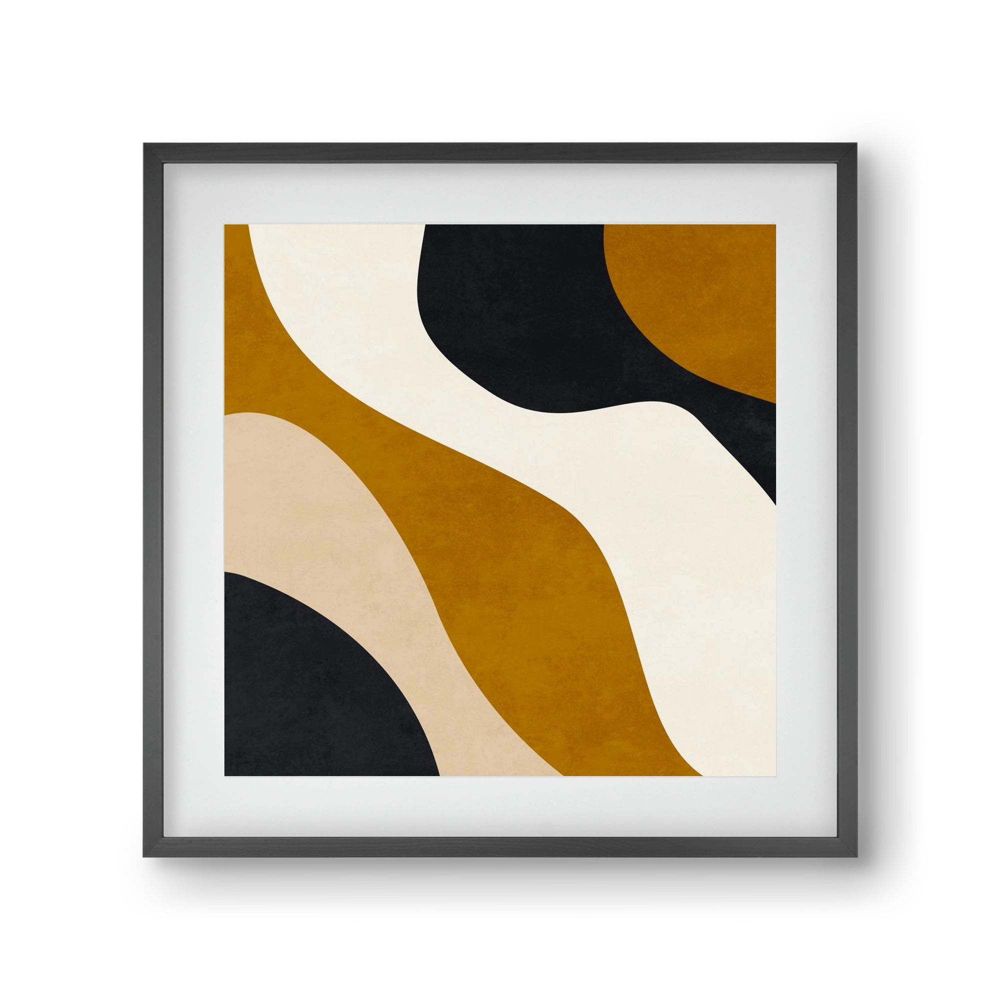 ABSTRACT ART 15, 30x30 cm (20x20 cm), Fekete keret, paszpartuval