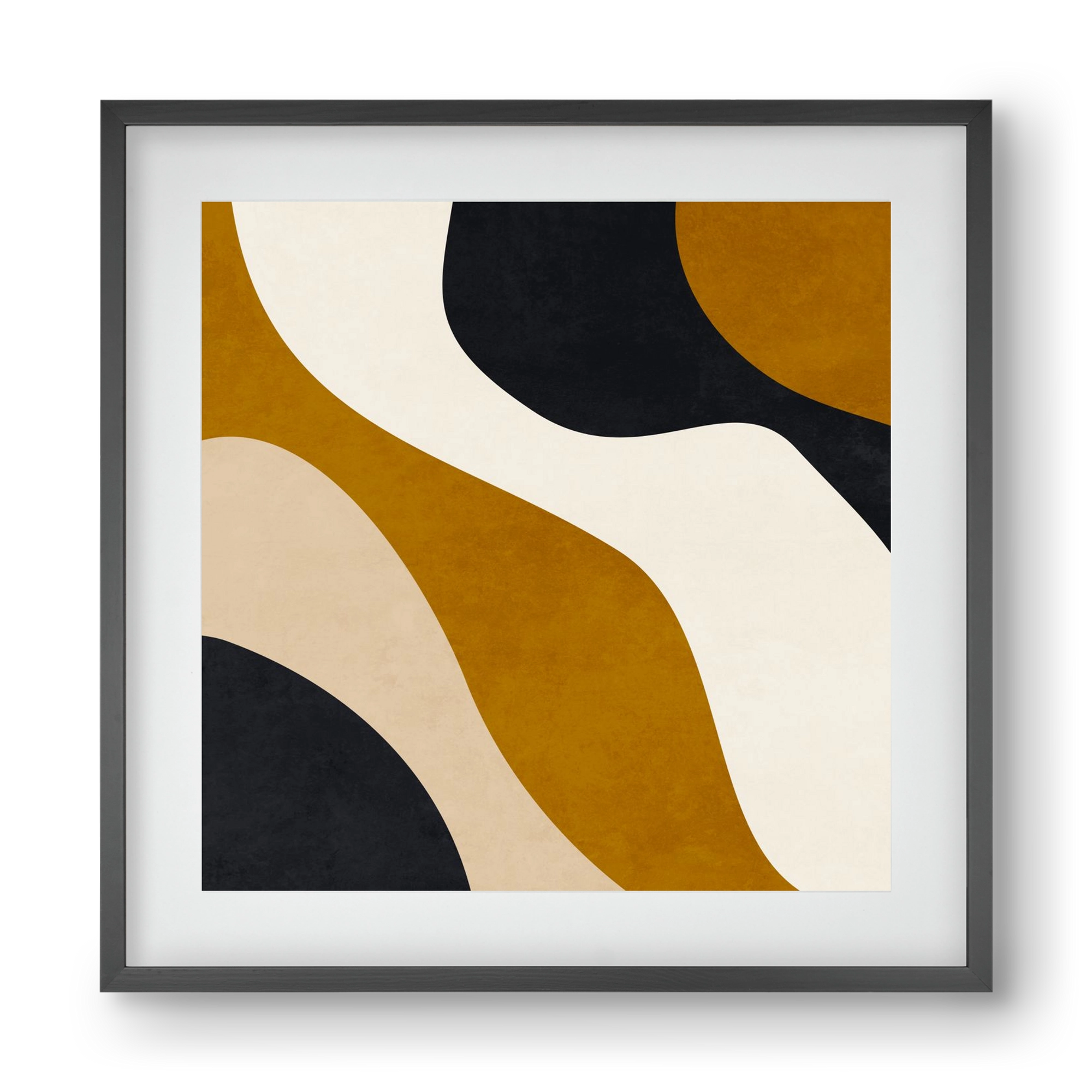 ABSTRACT ART 15, 40x40 cm (30x30 cm), Fekete keret, paszpartuval