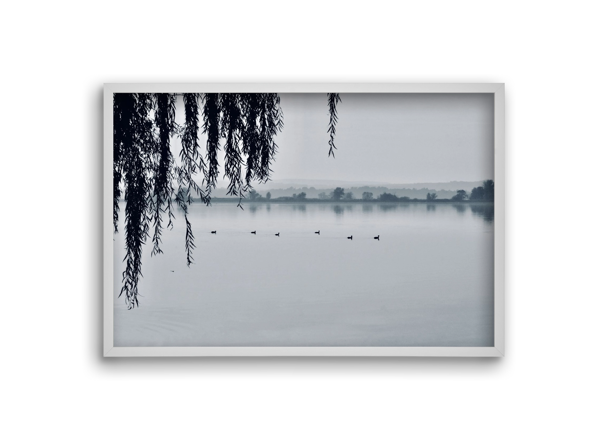 Kányavár, 30x20 cm (30x20 cm), Fehér keret