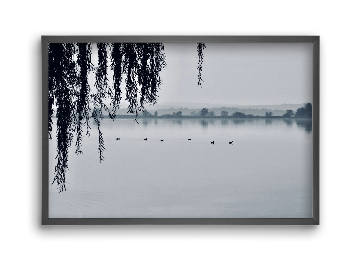 Kányavár, 45x30 cm (45x30 cm), Fekete keret