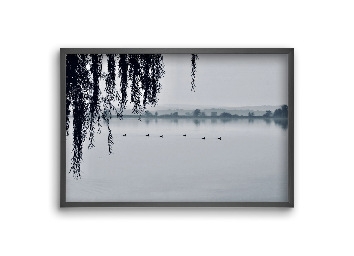 Kányavár, 30x20 cm (30x20 cm), Fekete keret