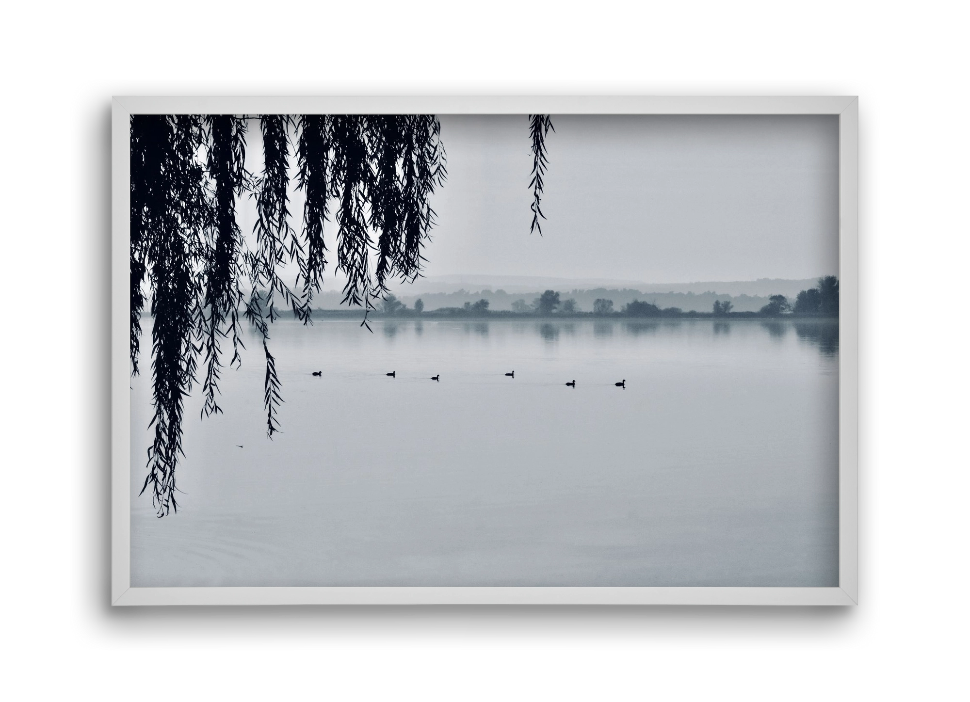 Kányavár, 45x30 cm (45x30 cm), Fehér keret