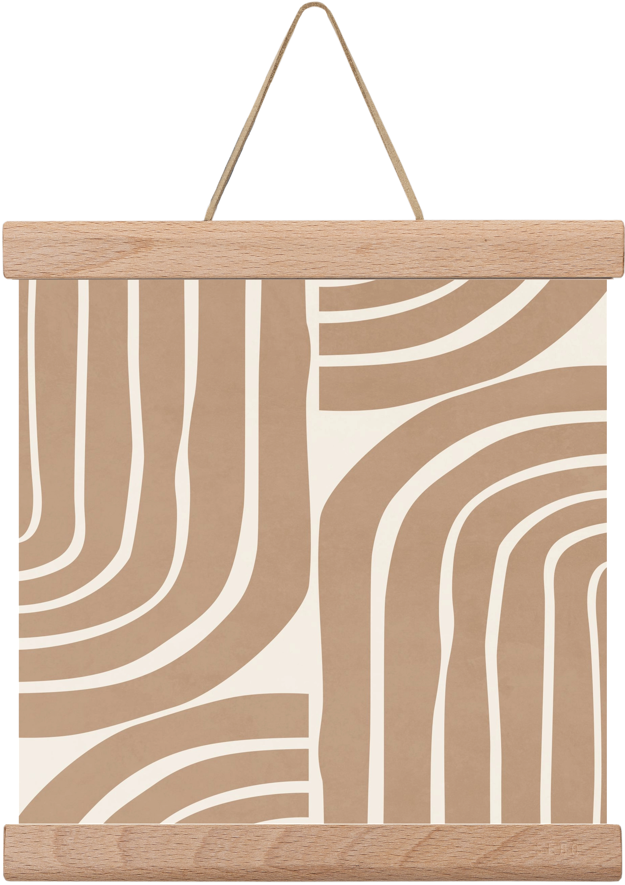 MINIMAL NEUTRAL ARCHES II, 20x20 cm (20x20 cm), Tölgy akasztó